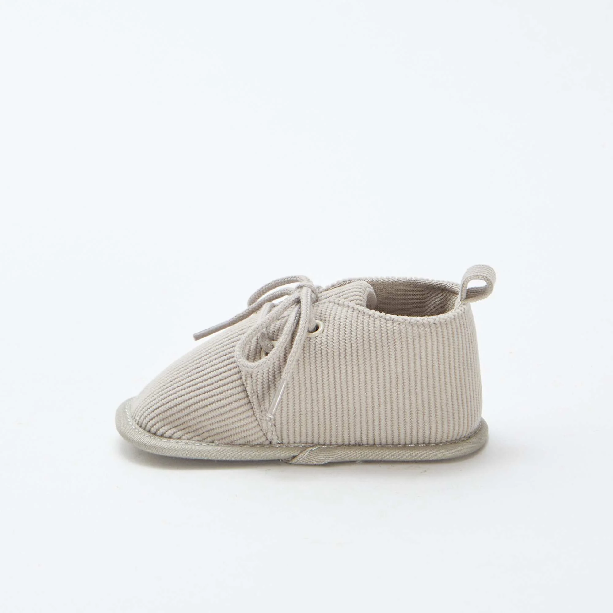 Lace-up slippers GREY - Image 4