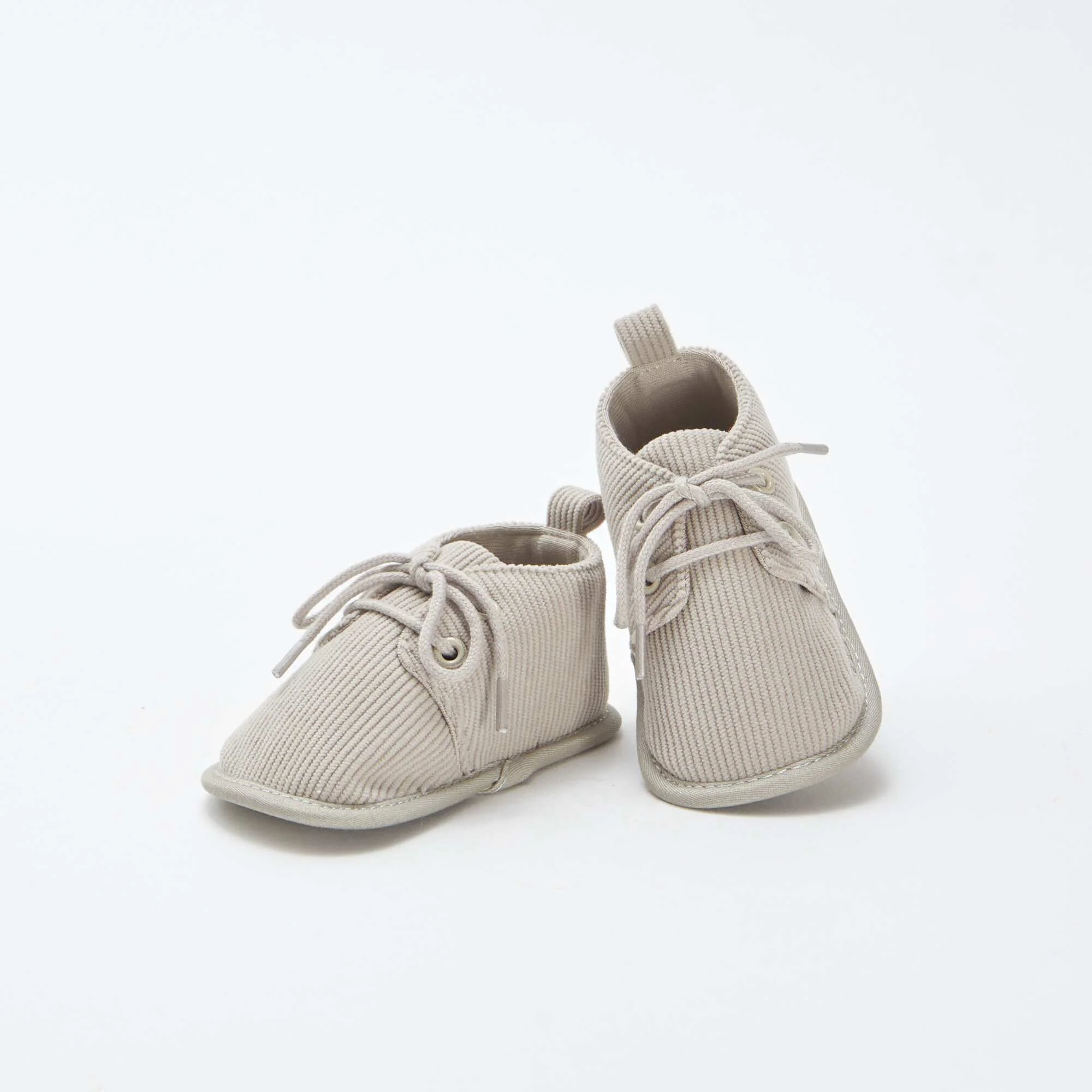 Lace-up slippers GREY - Image 5