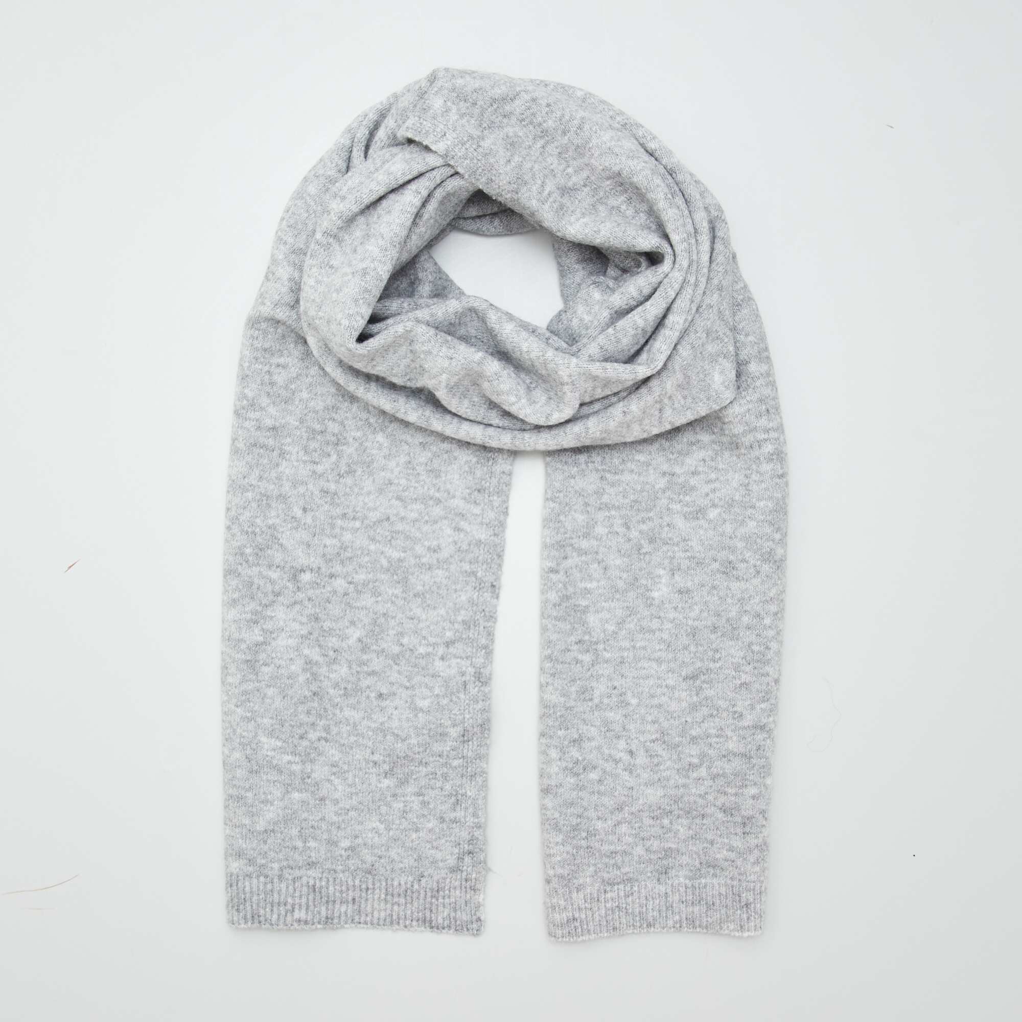 Large knit scarf GREY - Image 2