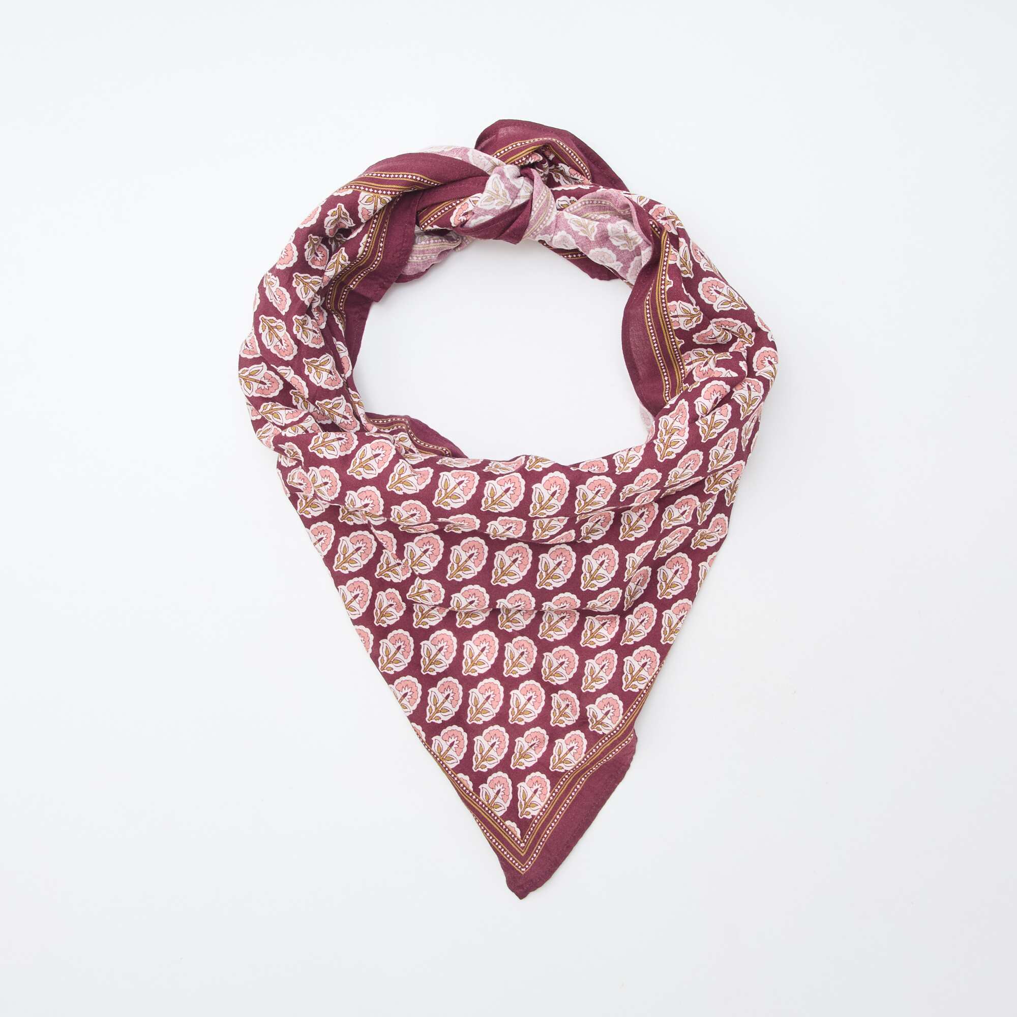 Large printed scarf PURPLE - Image 2