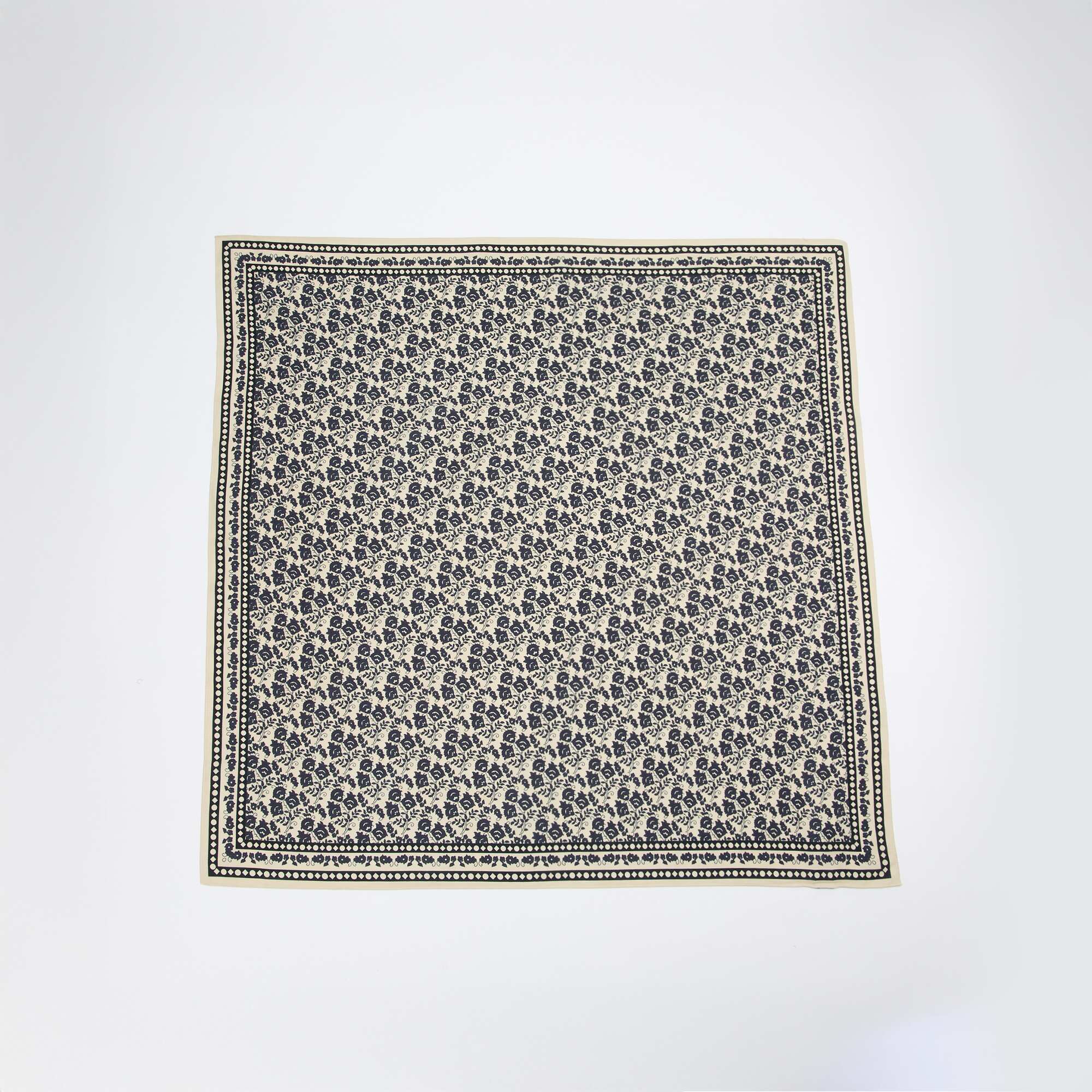 Large Square Scarf - 100 x 100 cm BLUE - Image 2