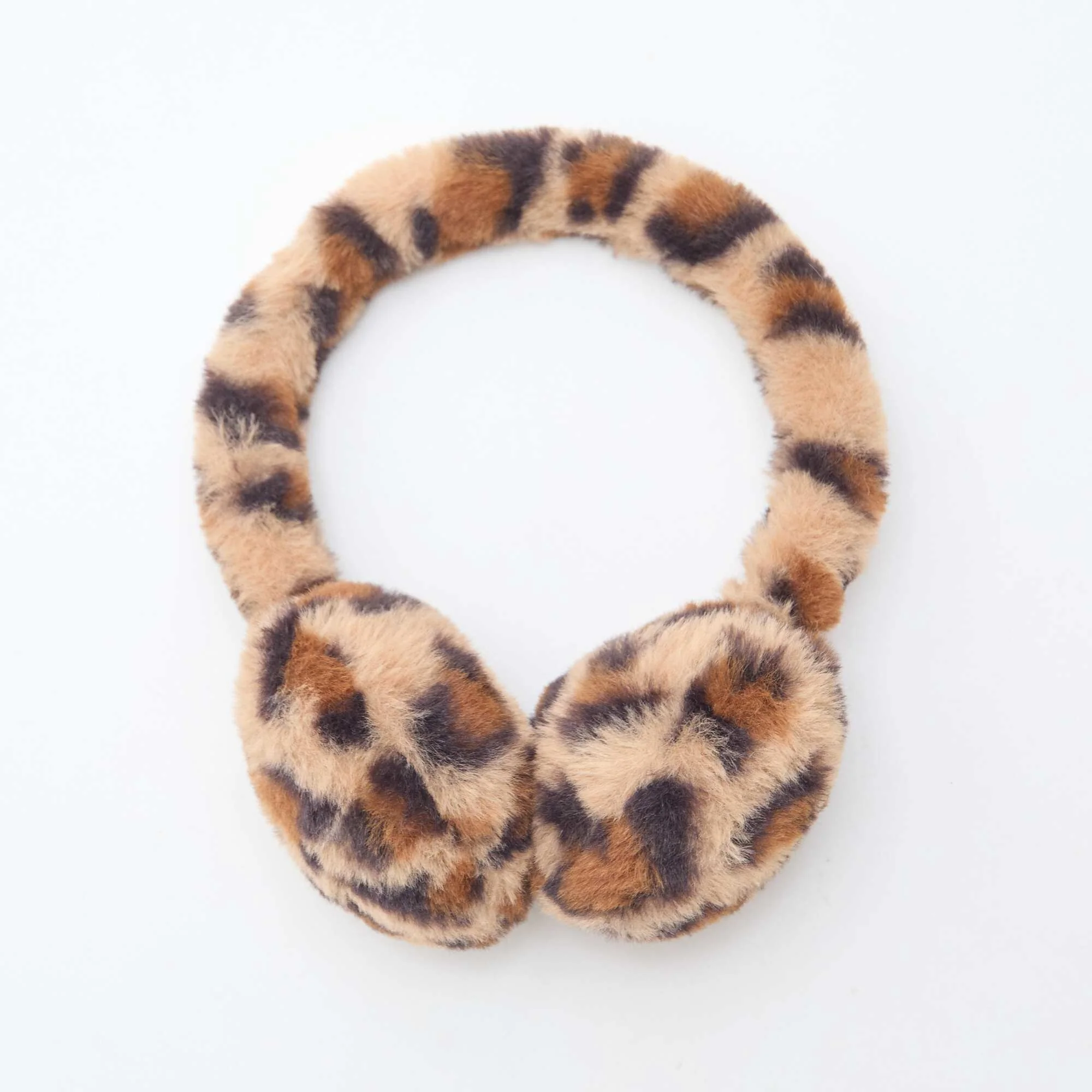Leopard Print Earmuffs BROWN - Image 4