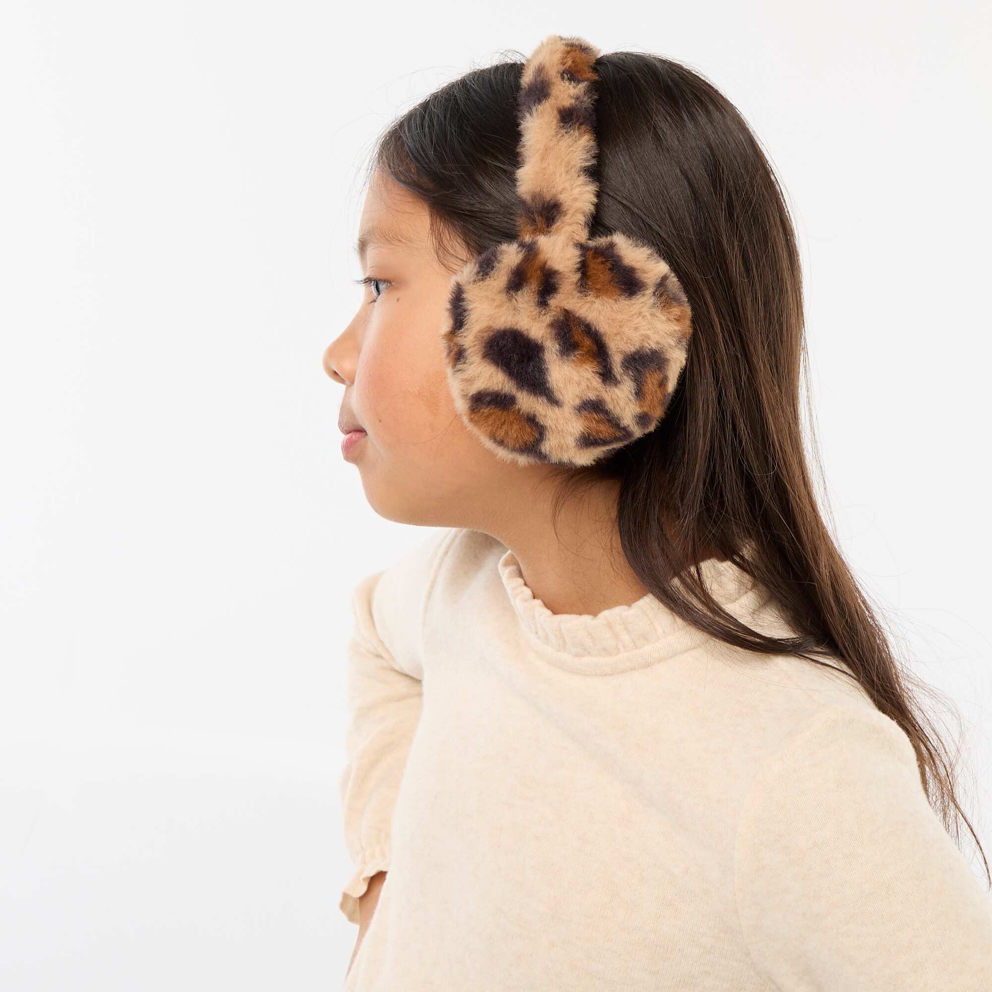 Leopard Print Earmuffs BROWN - Image 5