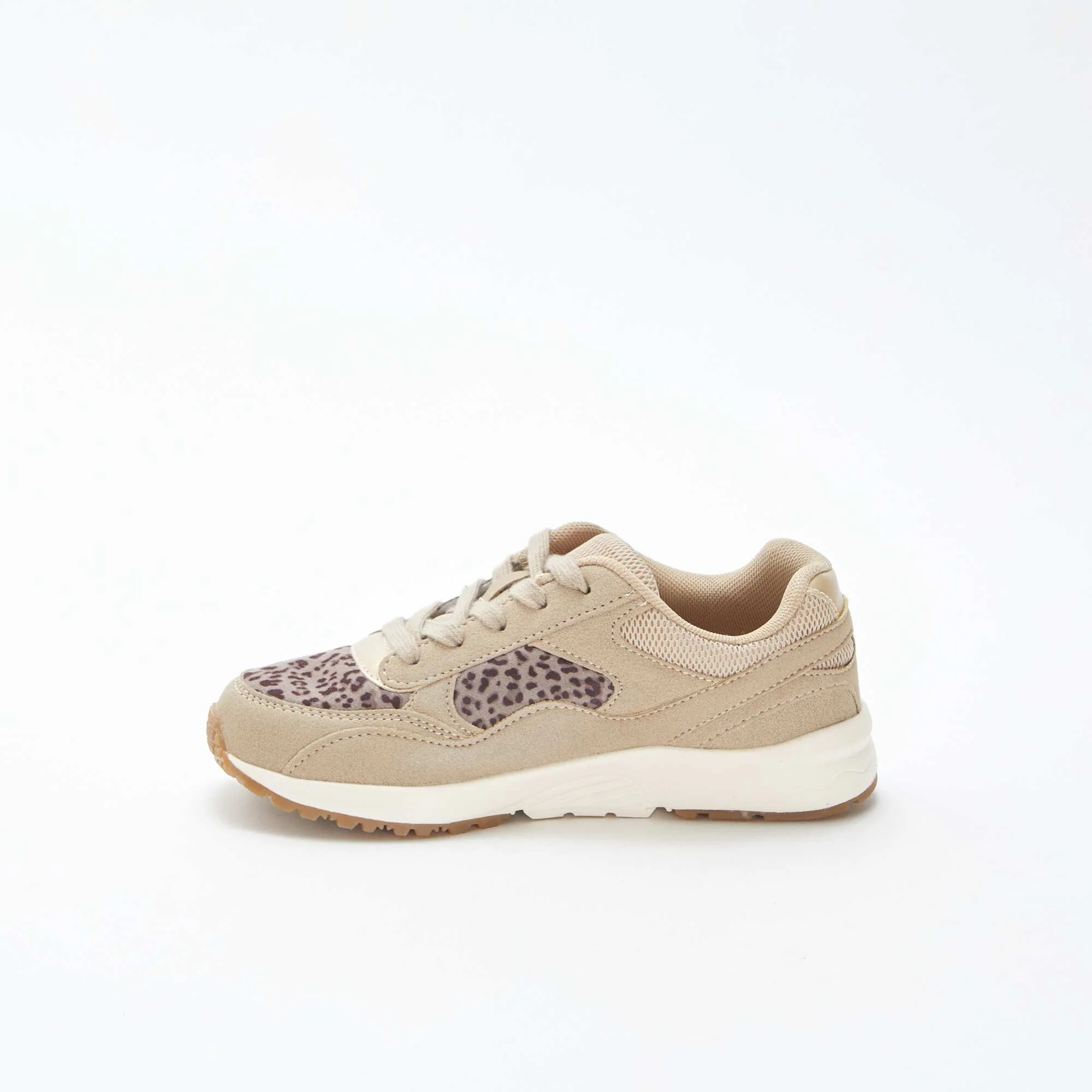Leopard Print Running Sneakers BEIGE - Image 4