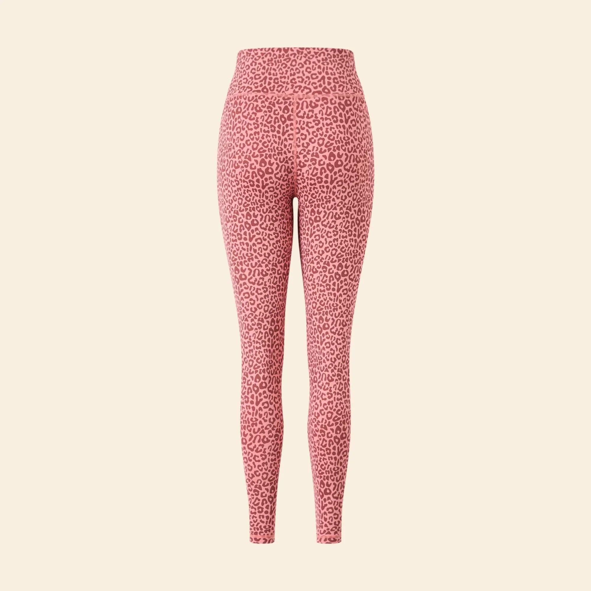 Leopard Print Sports Leggings PINK - Image 2