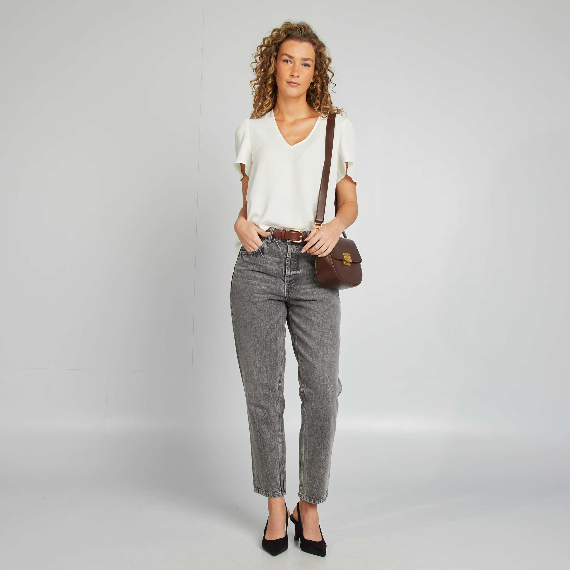 Light and floaty blouse WHITE - Image 2