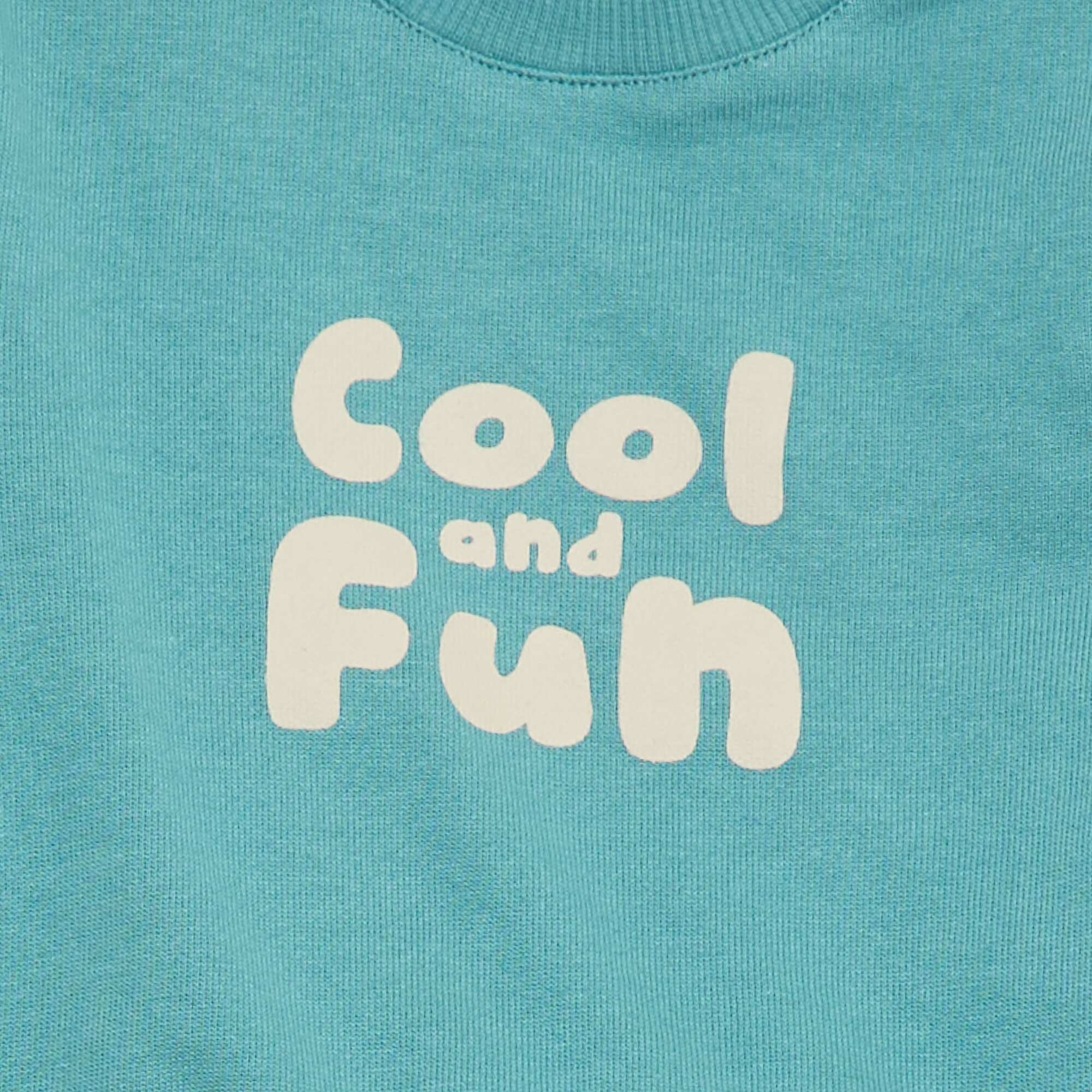 Lightweight Fleece Sweatshirt with Print BLUE - Image 2