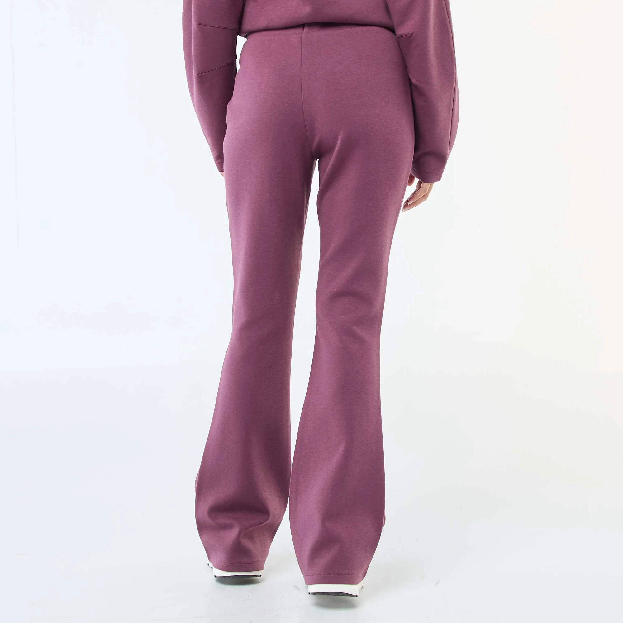 Lightweight Fleece Wide-Leg Pants PURPLE - Image 4