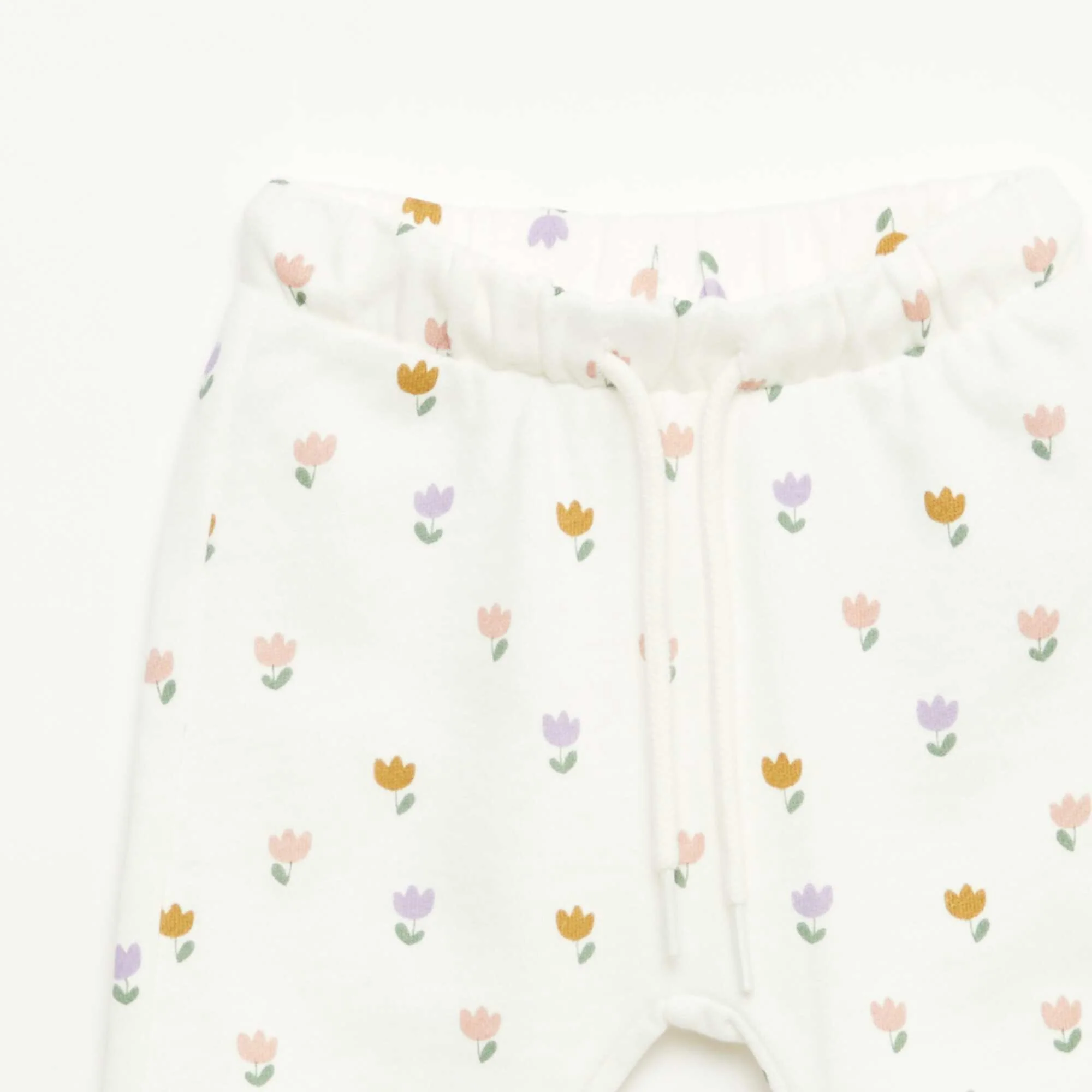 Lightweight French Terry Joggers WHITE - Image 2