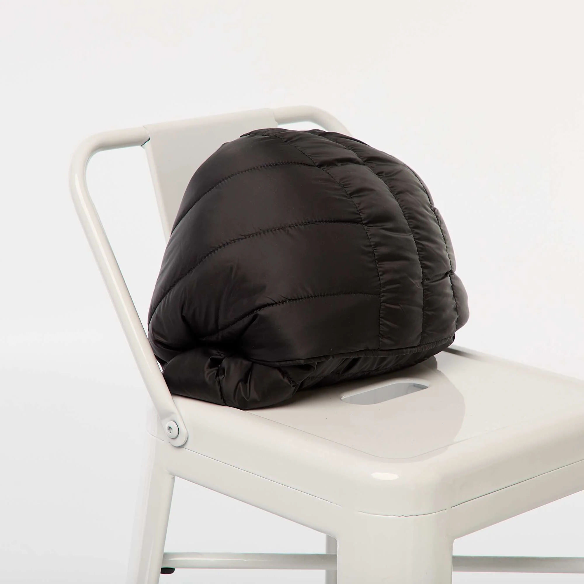 Lightweight Hooded Padded Jacket BLACK - Image 6