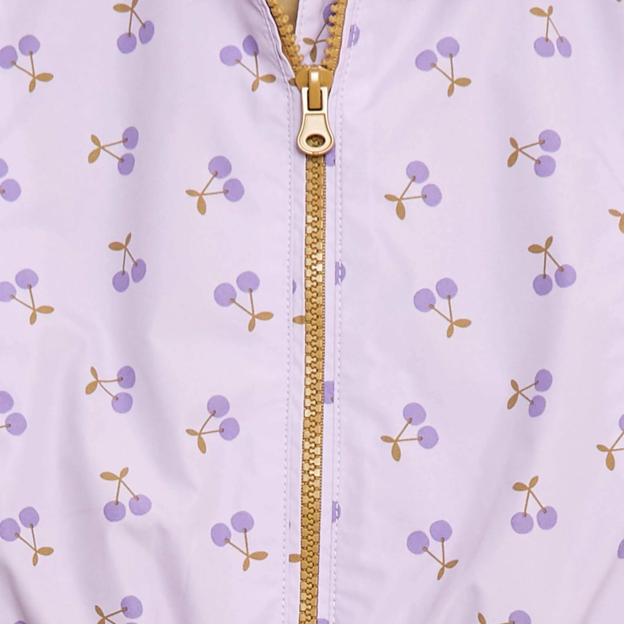 Lightweight hooded windcheater with all-over pattern PURPLE - Image 3