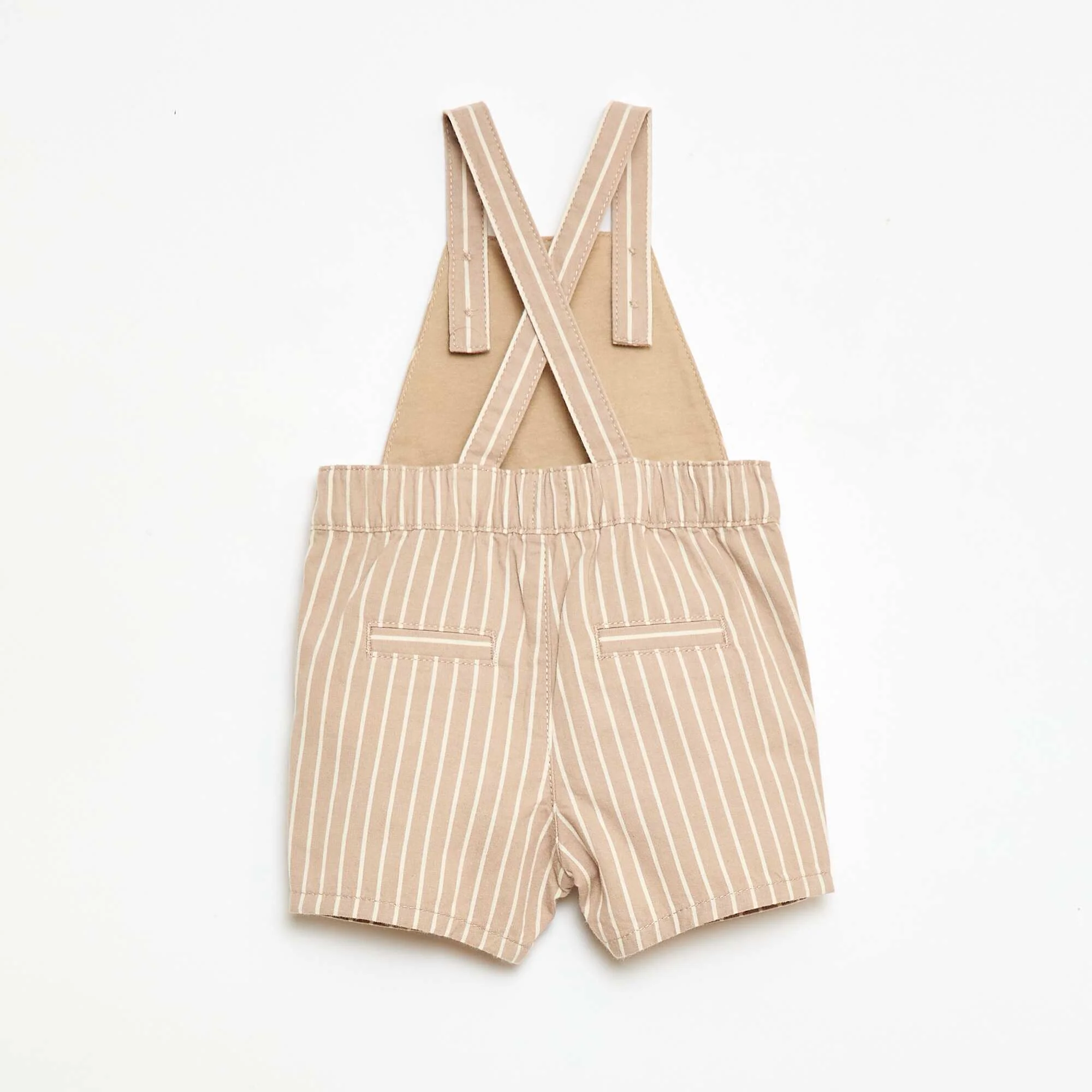 Lightweight Overalls with Adjustable Straps BEIGE - Image 2