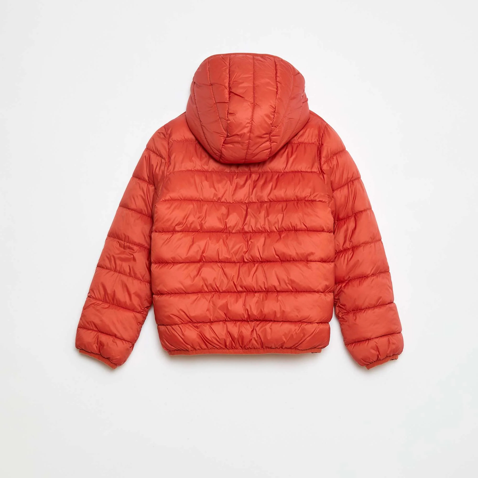 Lightweight Padded Jacket with Hood ORANGE - Image 2