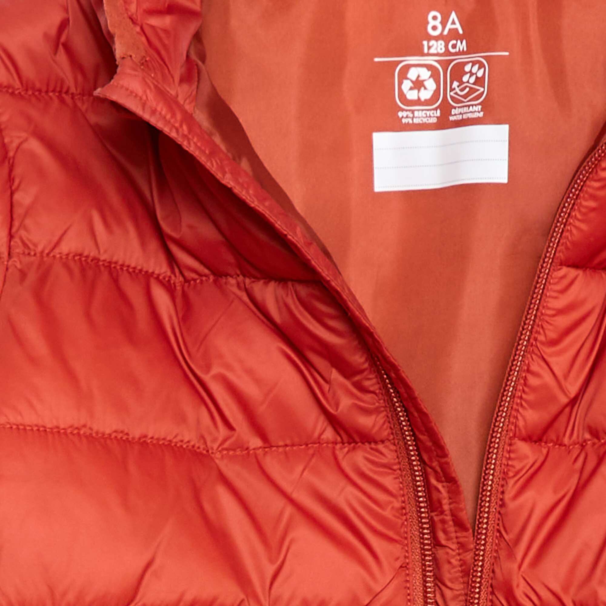 Lightweight Padded Jacket with Hood ORANGE - Image 3