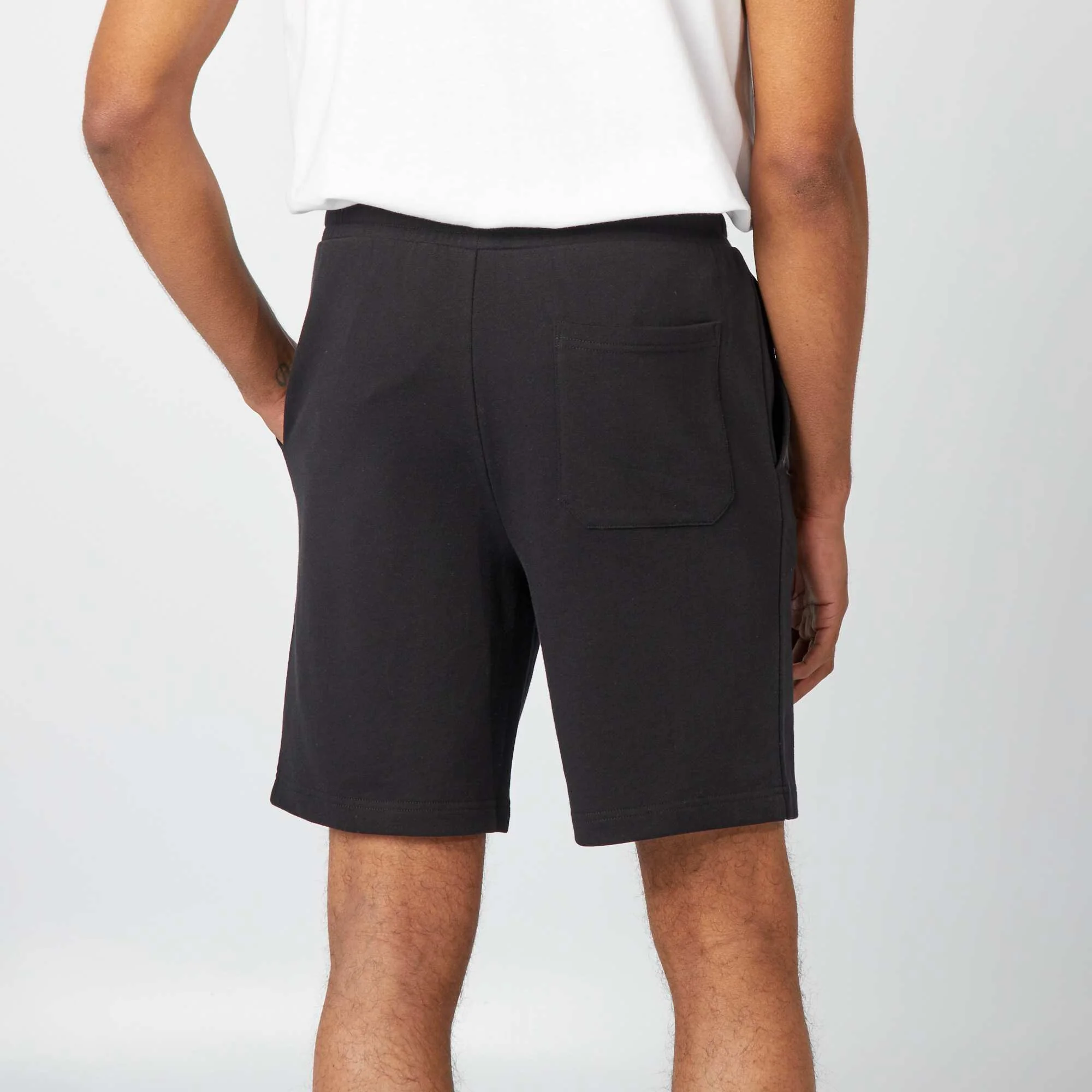 Lightweight sweatshirt fabric Bermuda shorts black - Image 4