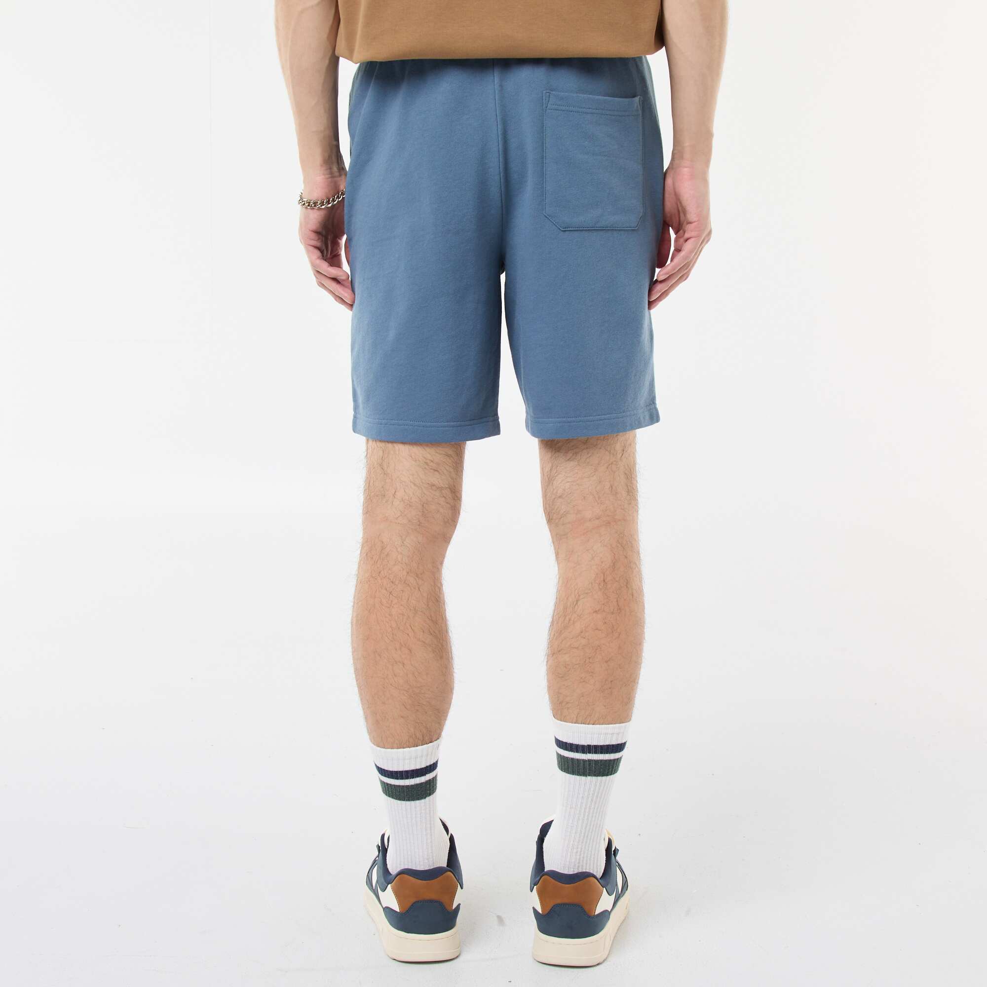 Lightweight sweatshirt fabric Bermuda shorts BLUE - Image 4