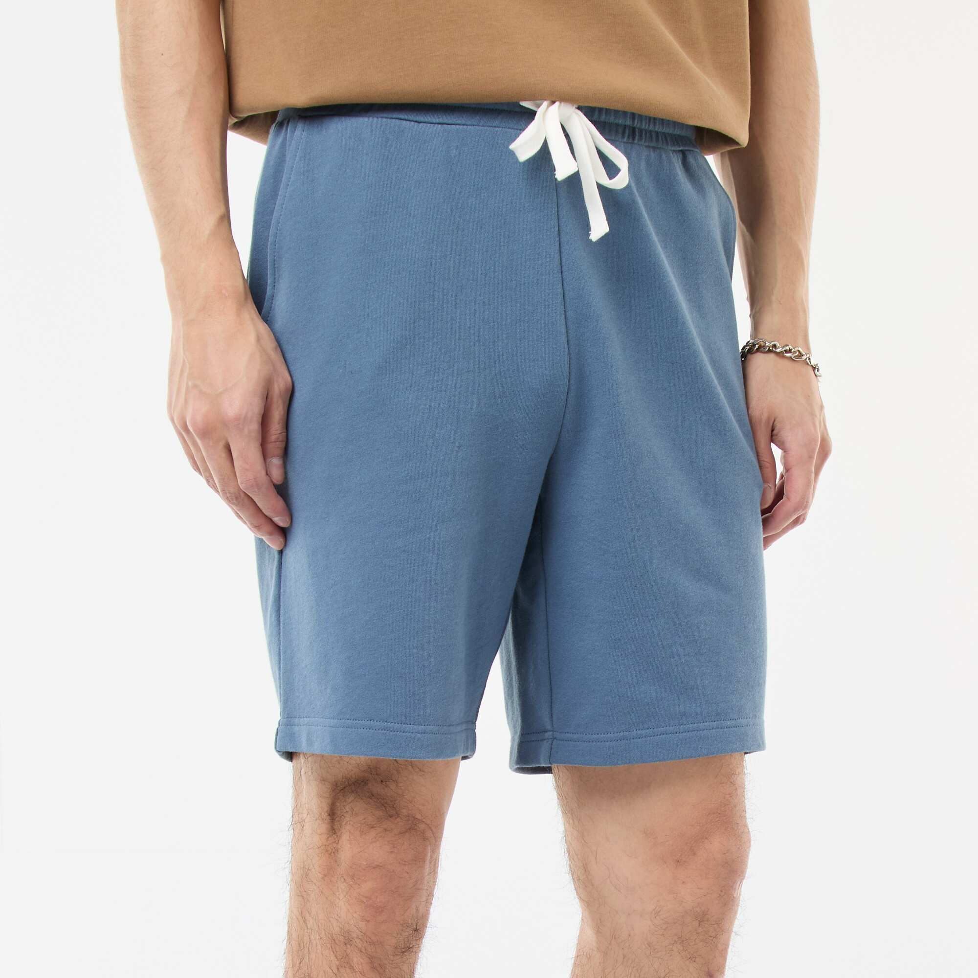 Lightweight sweatshirt fabric Bermuda shorts BLUE - Image 5