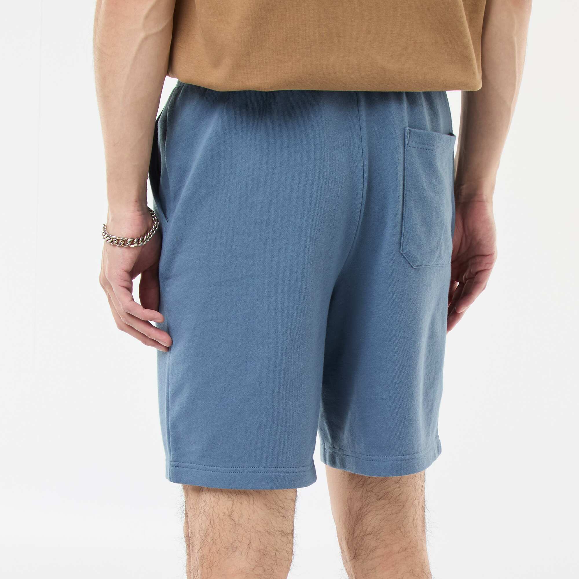 Lightweight sweatshirt fabric Bermuda shorts BLUE - Image 6