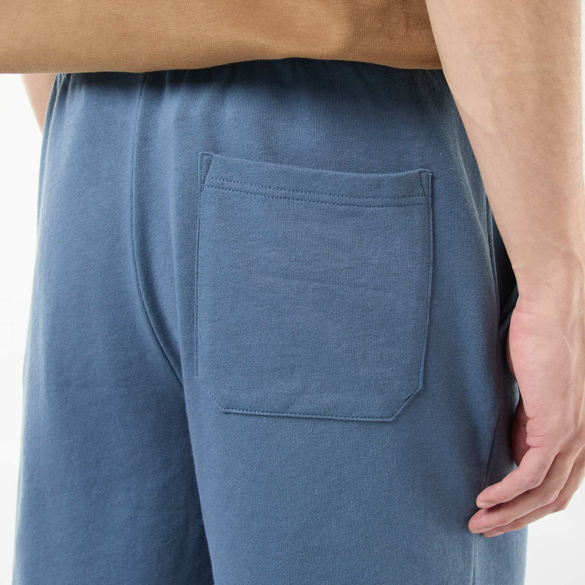 Lightweight sweatshirt fabric Bermuda shorts BLUE - Image 8
