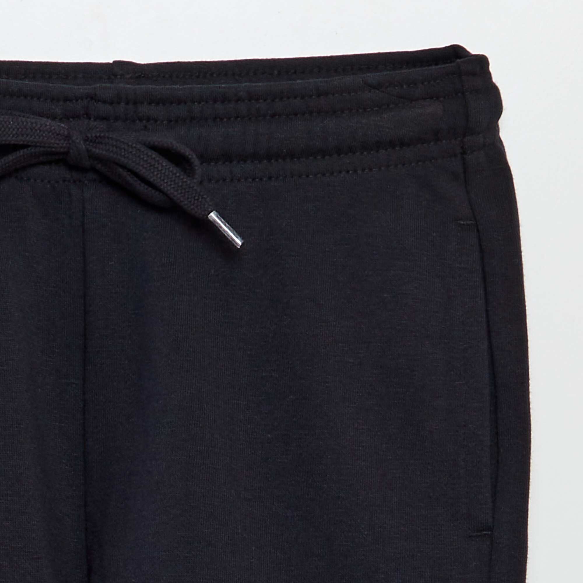 Lightweight sweatshirt fabric shorts black - Image 3