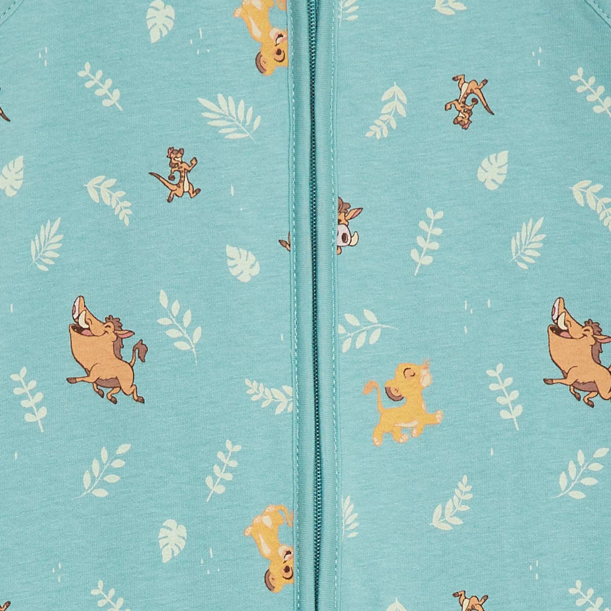 Lightweight zipped 'Disney' sleepsuit - TOG 1 GREEN - Image 3