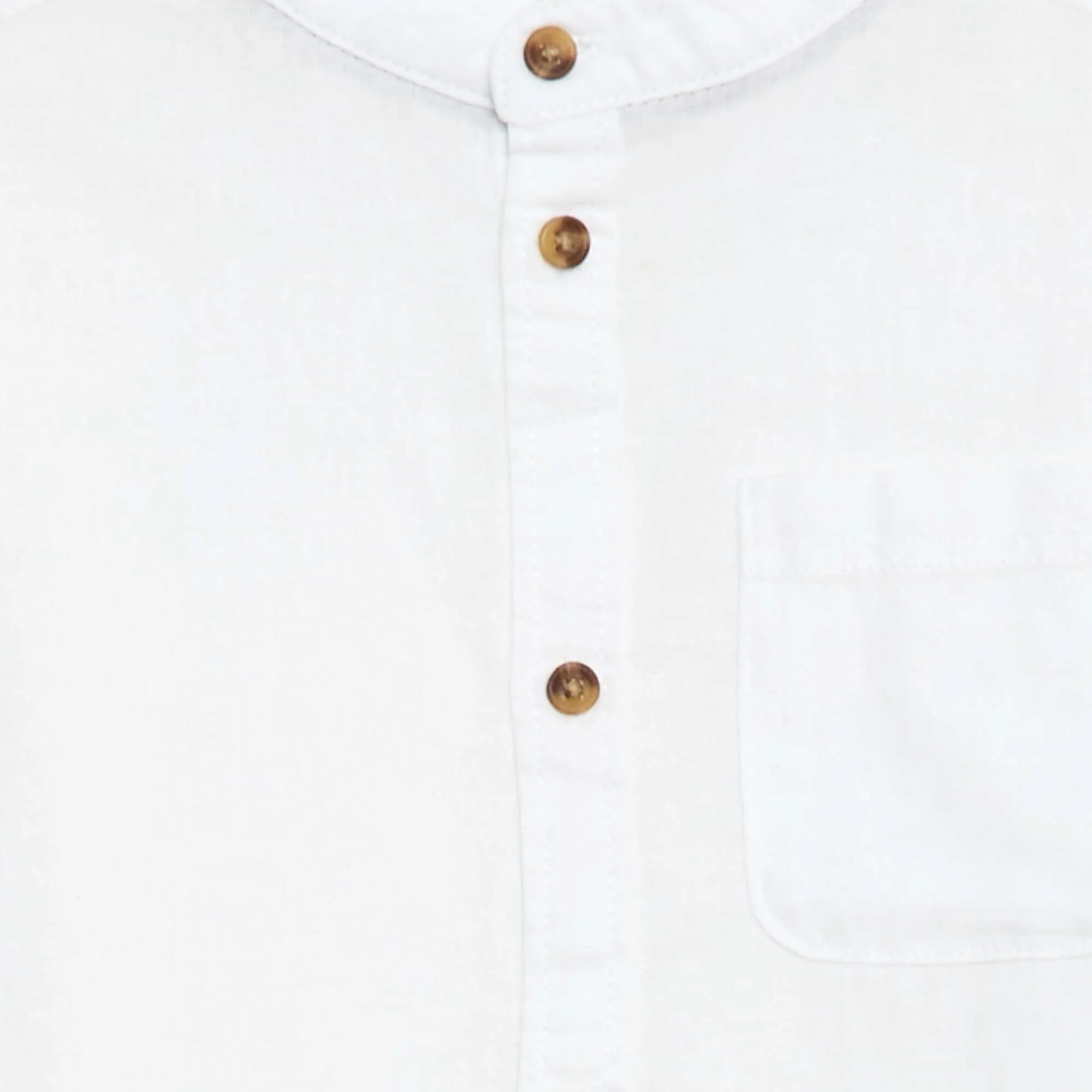 Linen-blend shirt WHITE - Image 3