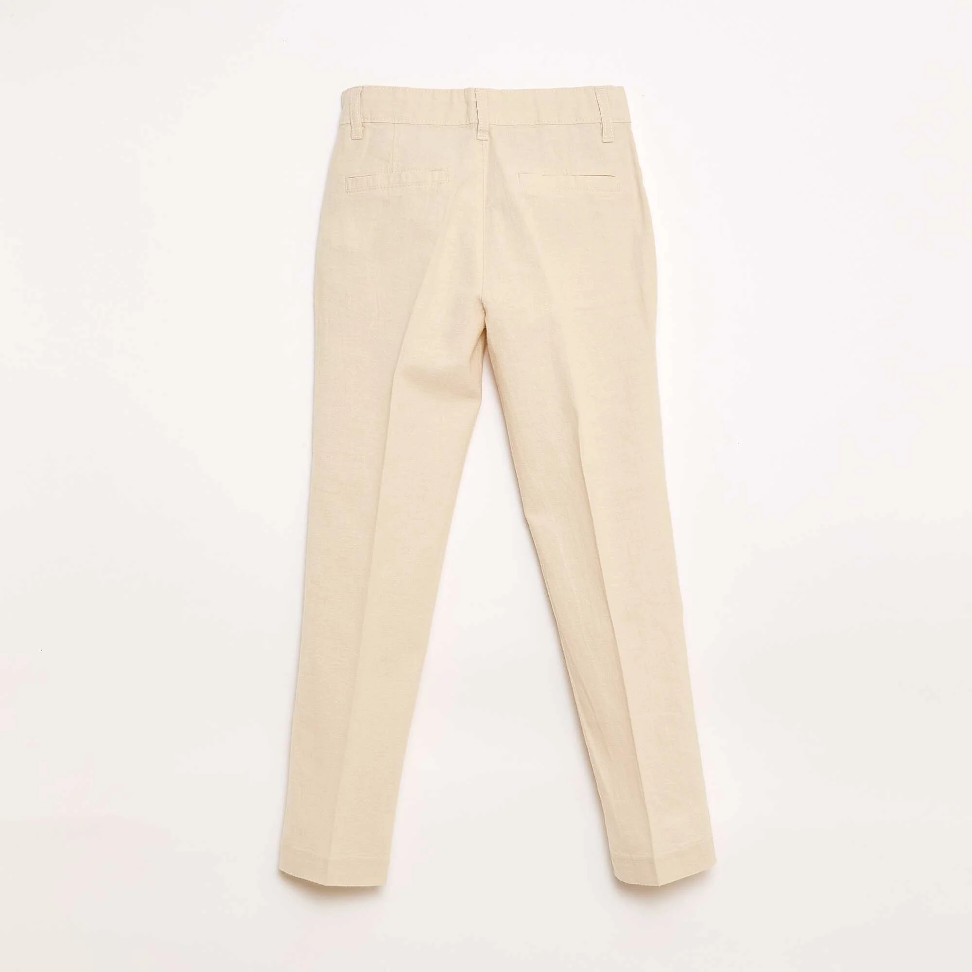 Linen-blend Suit Trousers BEIGE - Image 2
