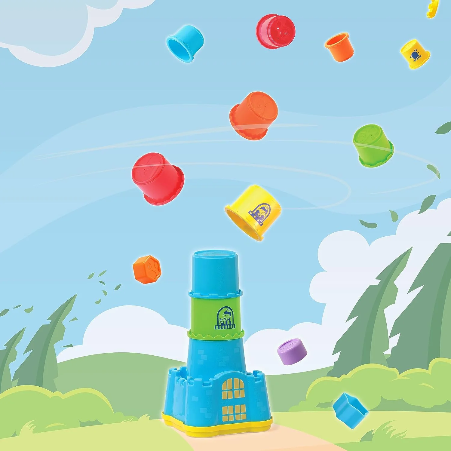 Little Learners' Castle Nesting Stacker - Image 4