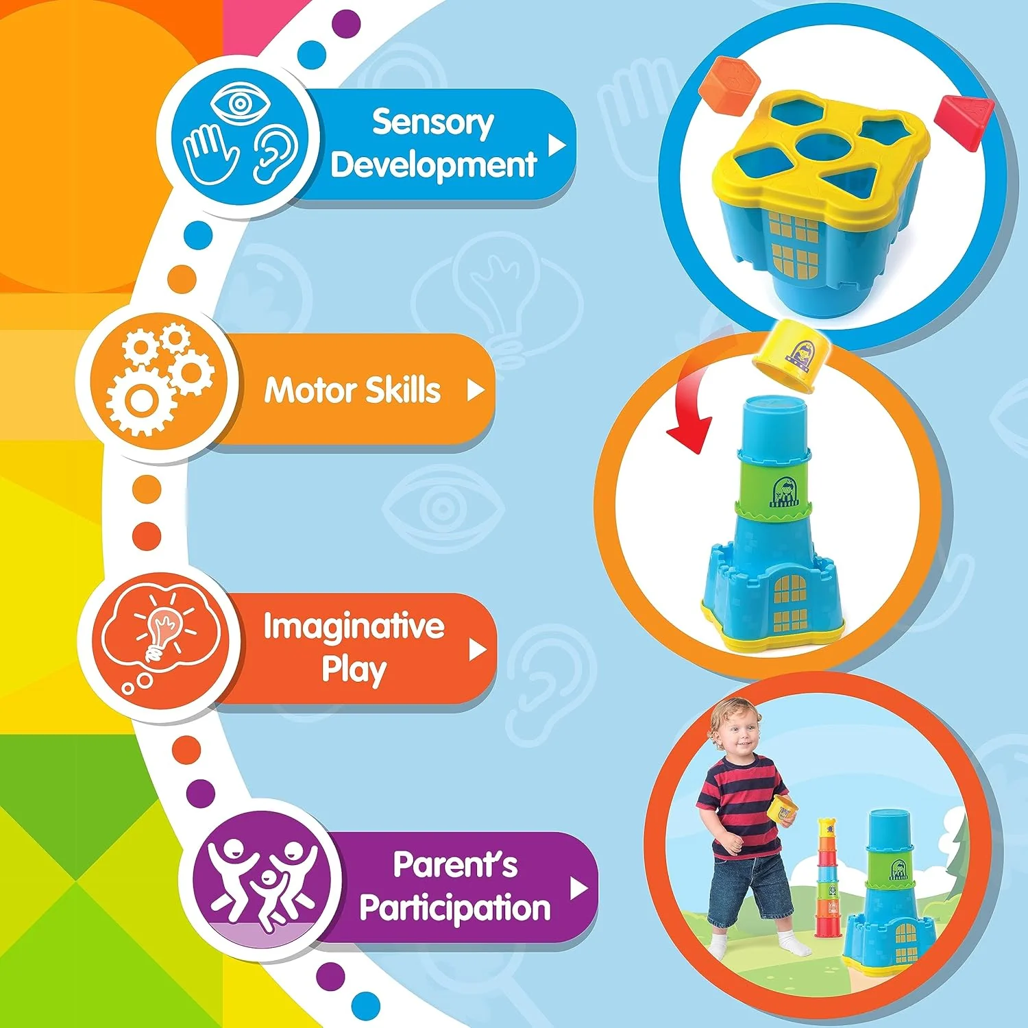 Little Learners' Castle Nesting Stacker - Image 7