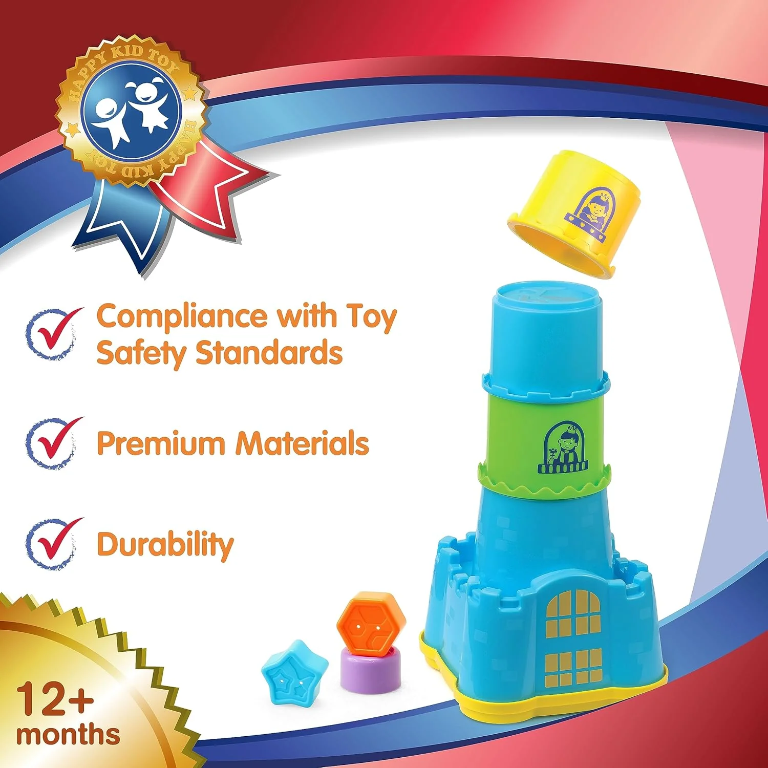 Little Learners' Castle Nesting Stacker - Image 8