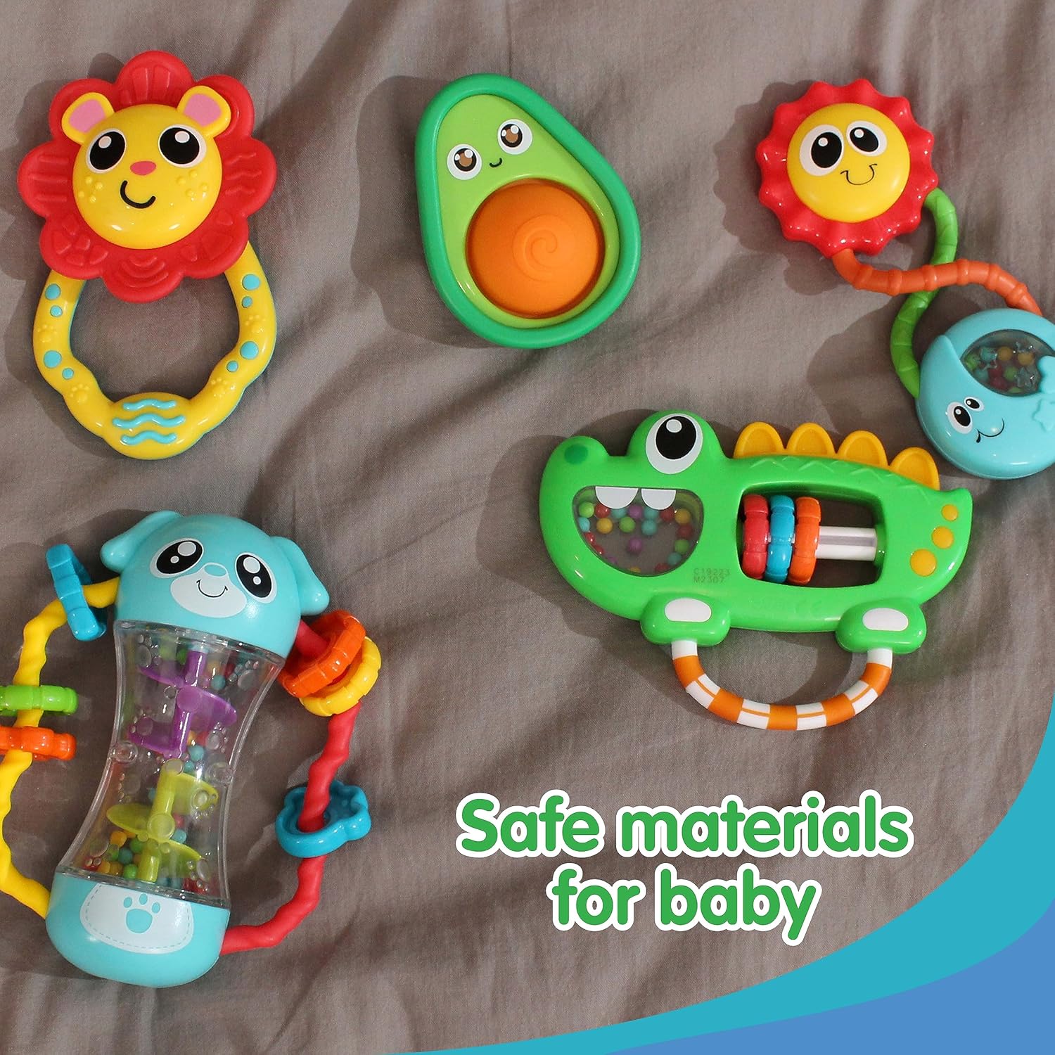 Little Learners' My First Rattle (Sun) - Image 10