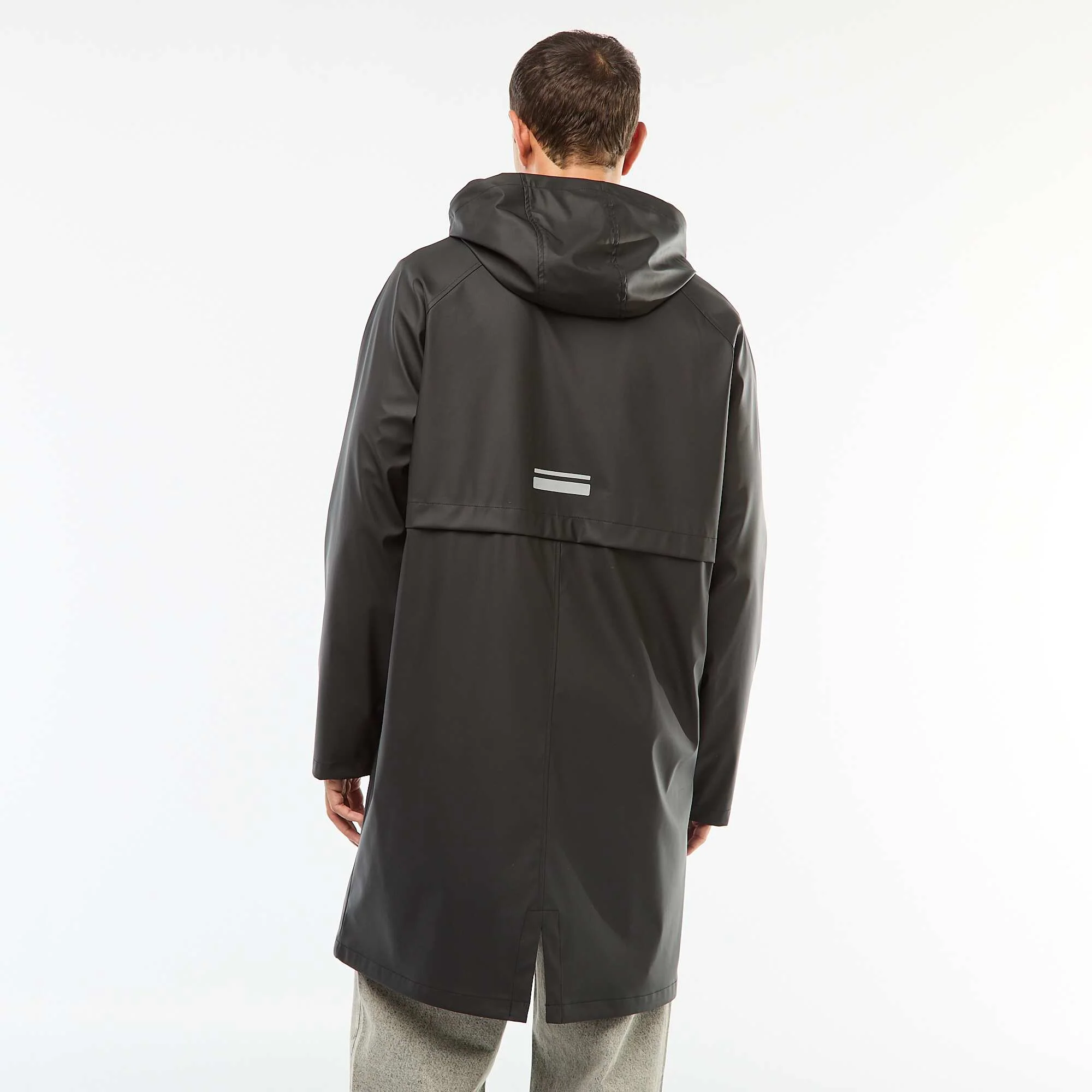 Long Hooded Wave Parka BLACK - Image 4