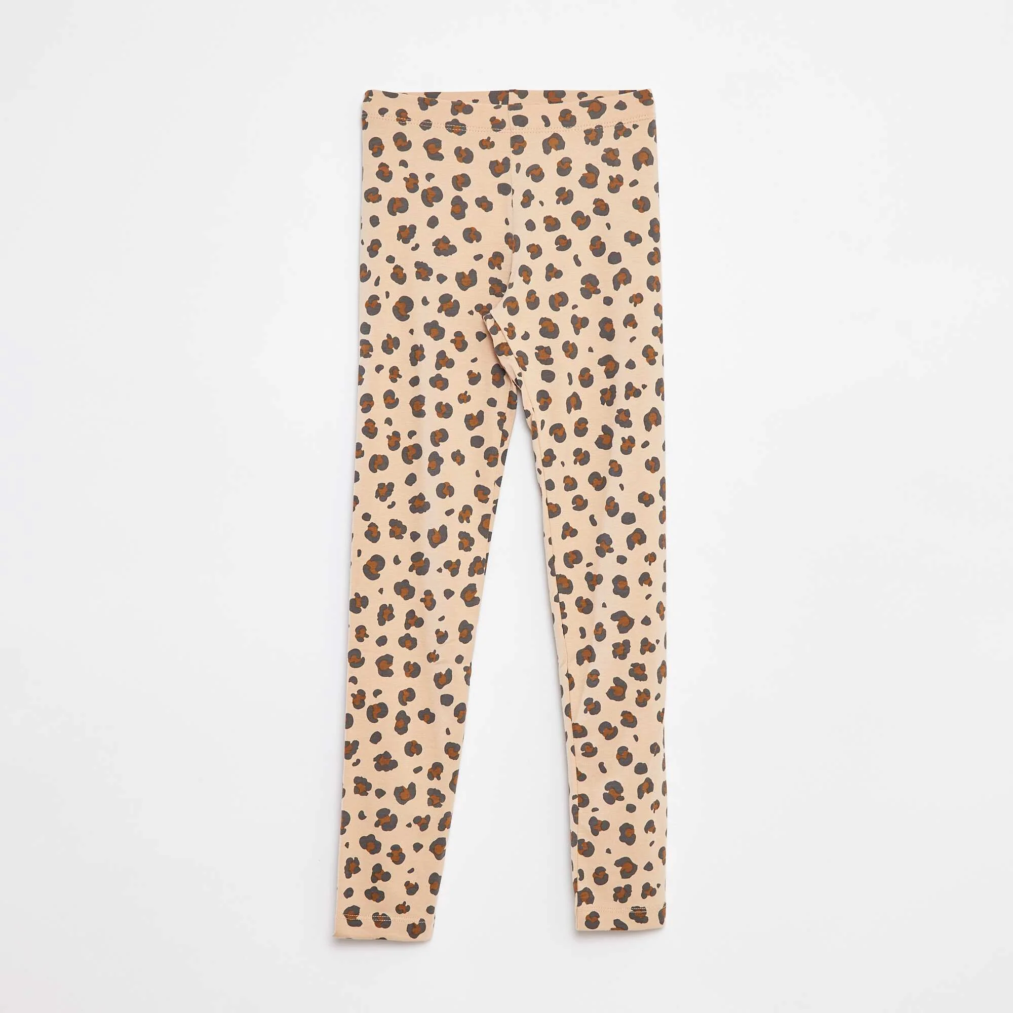 Long jersey leggings BEIGE