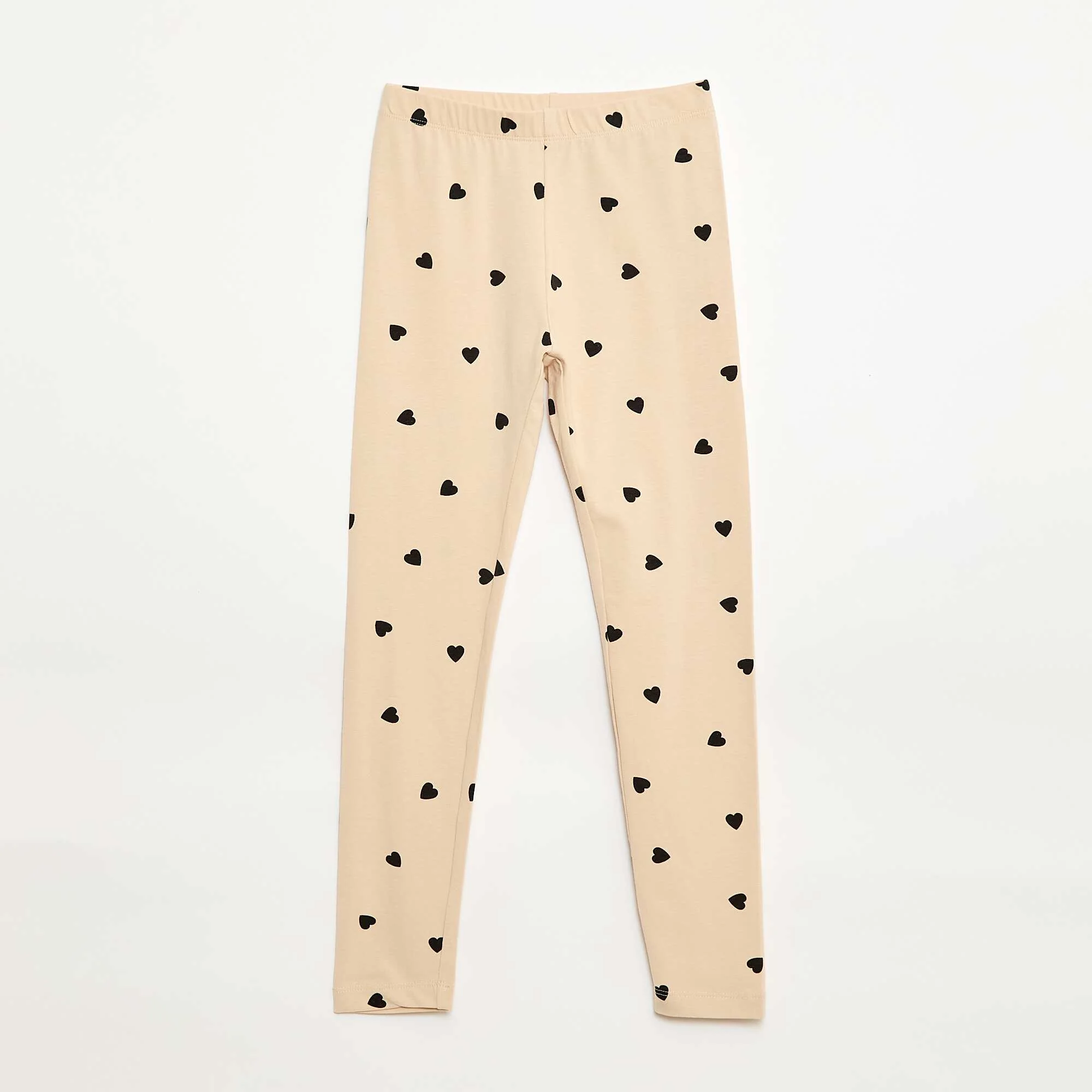 Long jersey leggings BEIGE