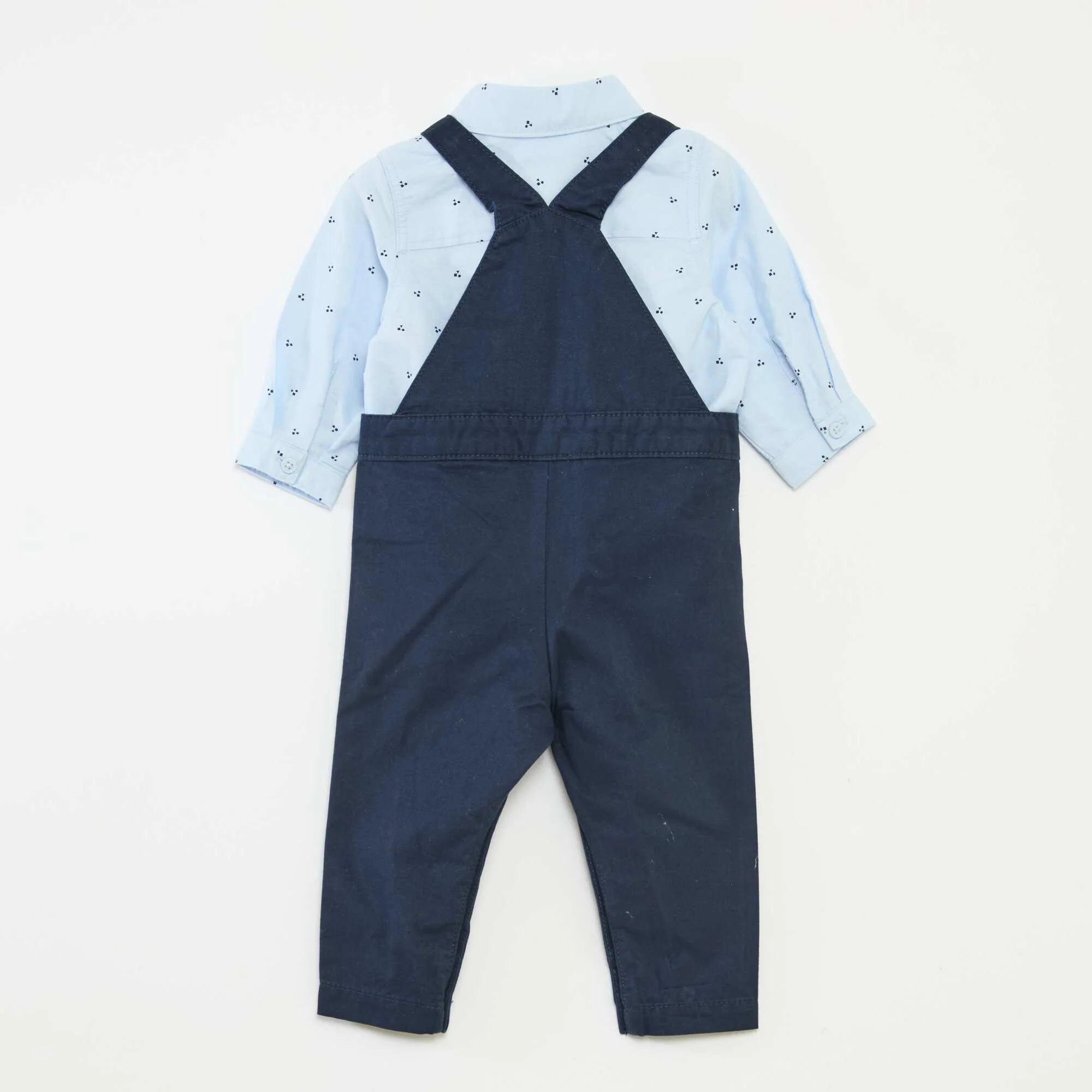 Long Overalls Set BLUE - Image 5