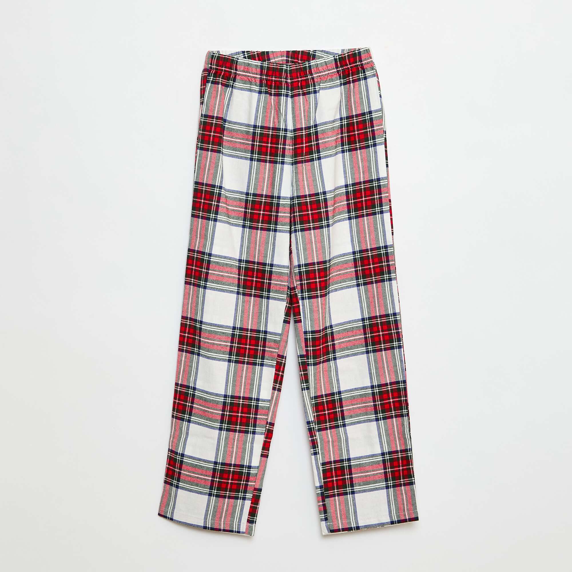 Long Pajama Set Shirt + Pants - 2 pieces WHITE - Image 3