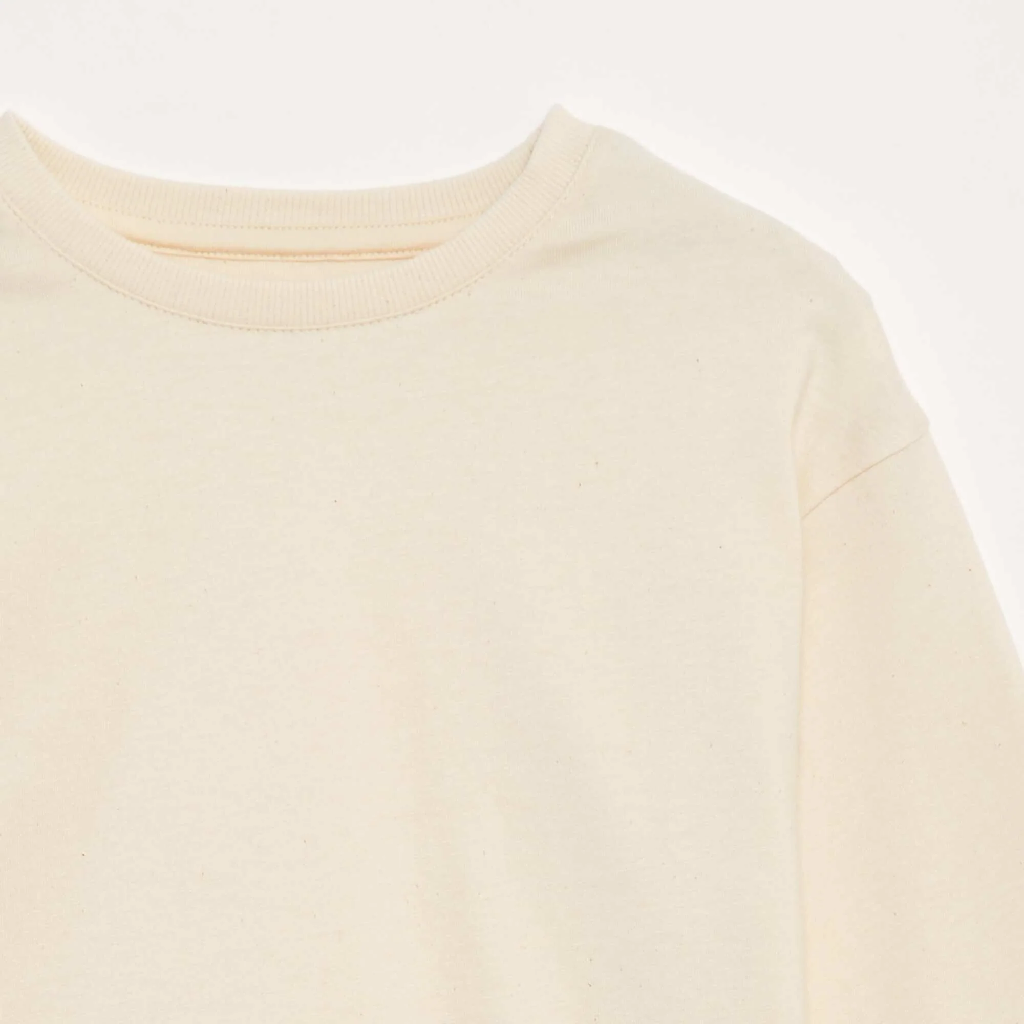 Long-sleeved jersey T-shirt BEIGE - Image 2