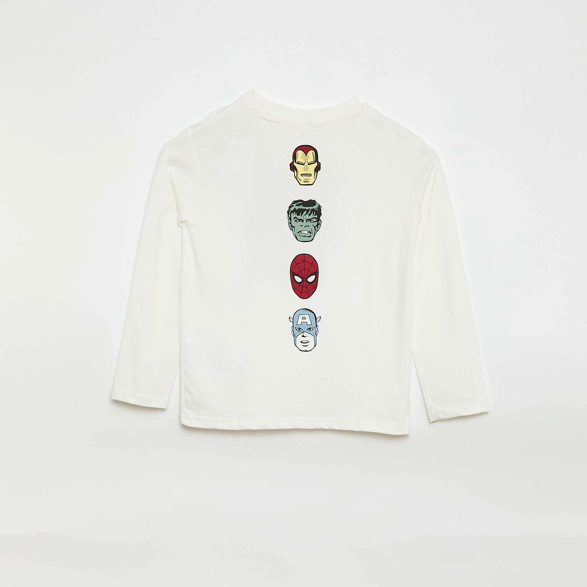 Long-sleeved 'Marvel' T-shirt WHITE - Image 3