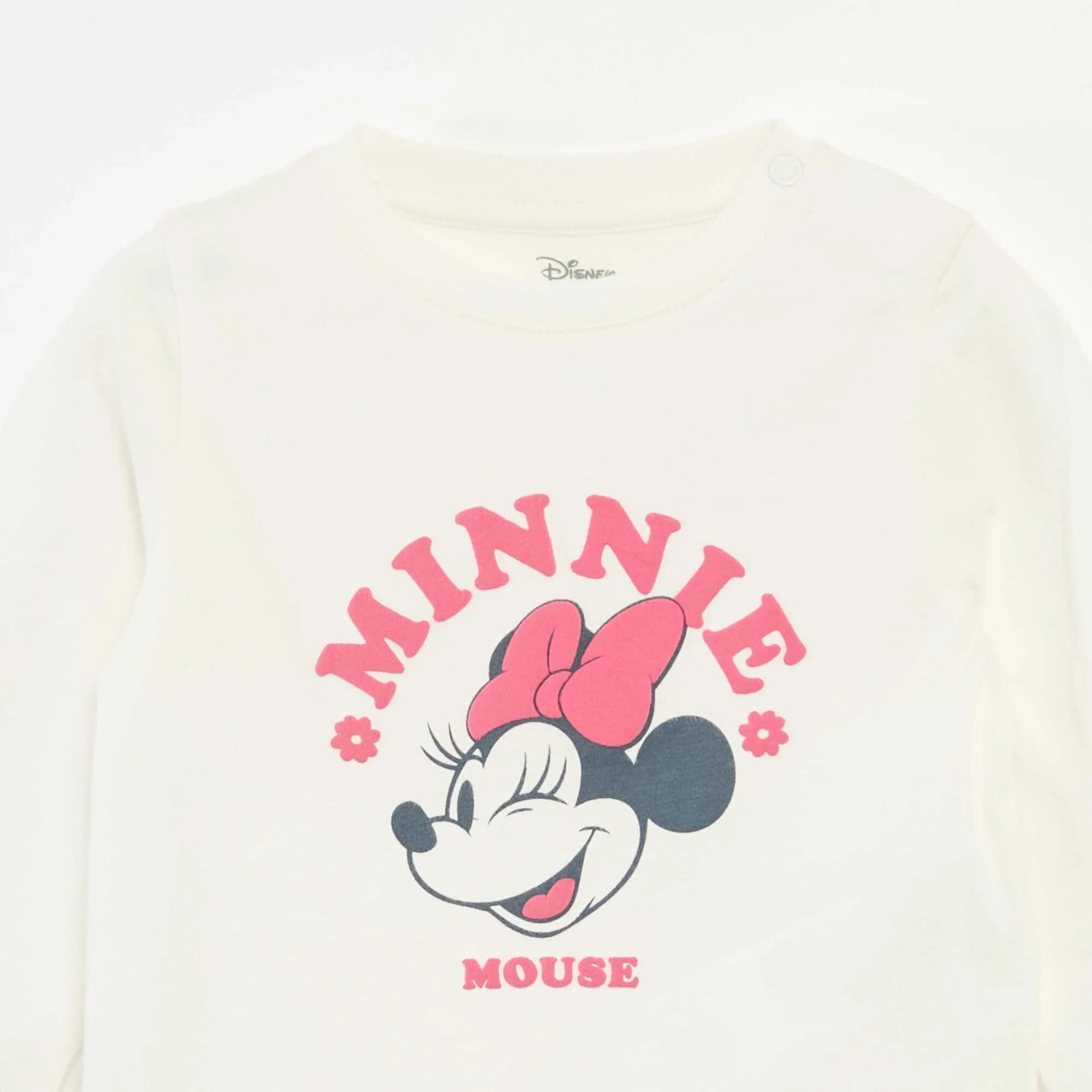 Long-sleeved 'Minnie' print T-shirt WHITE - Image 2
