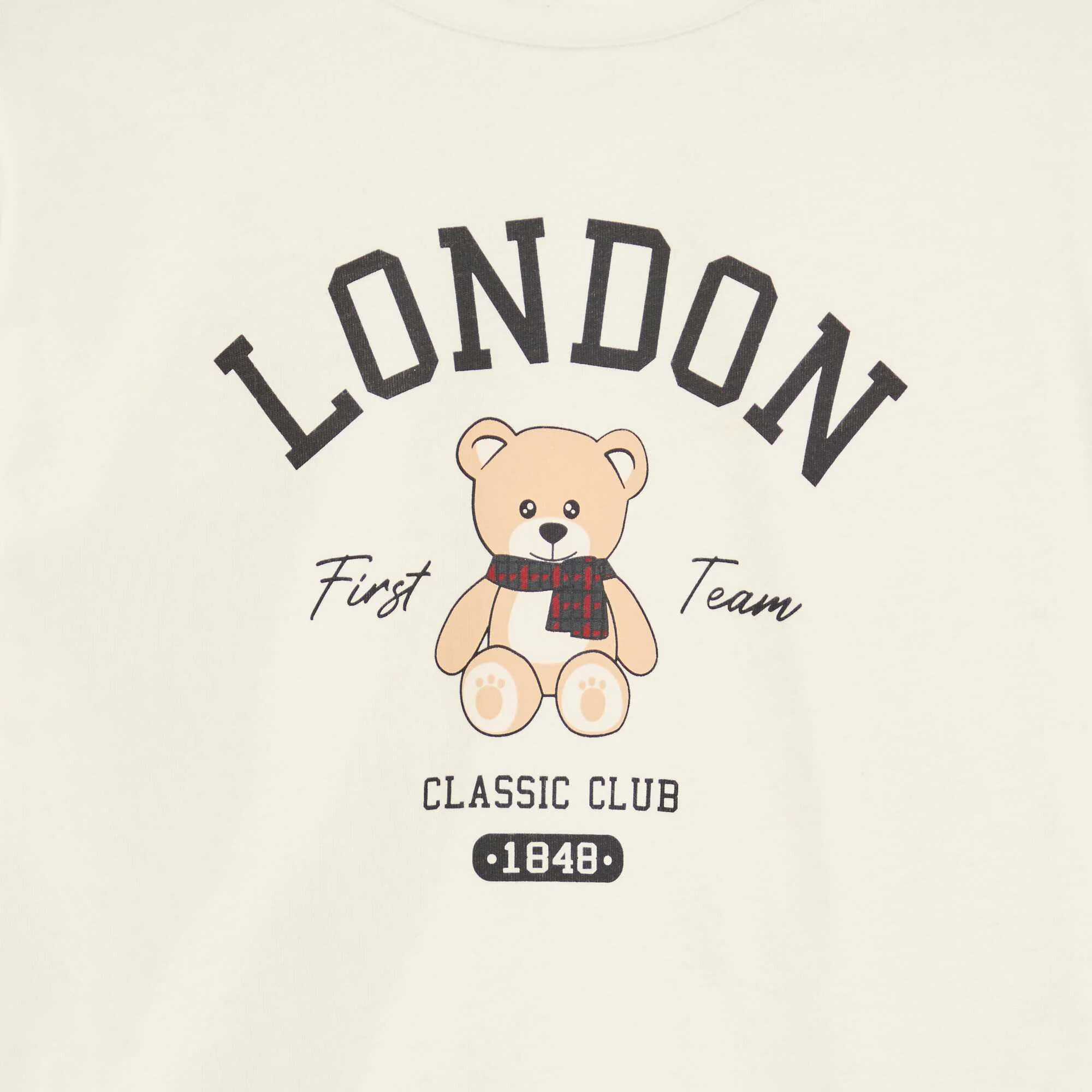 Long-sleeved printed T-shirt BEIGE - Image 2