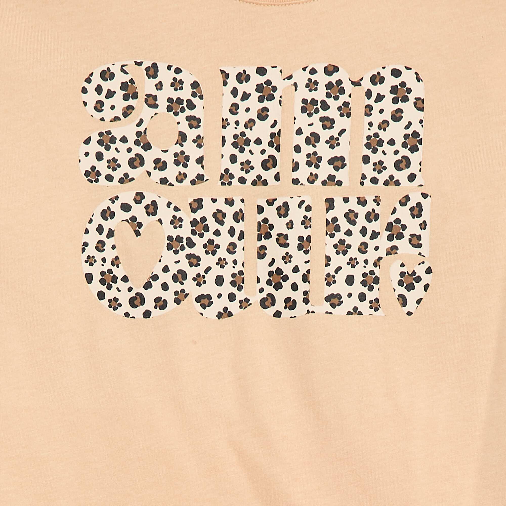 Long-sleeved printed T-shirt BEIGE - Image 2