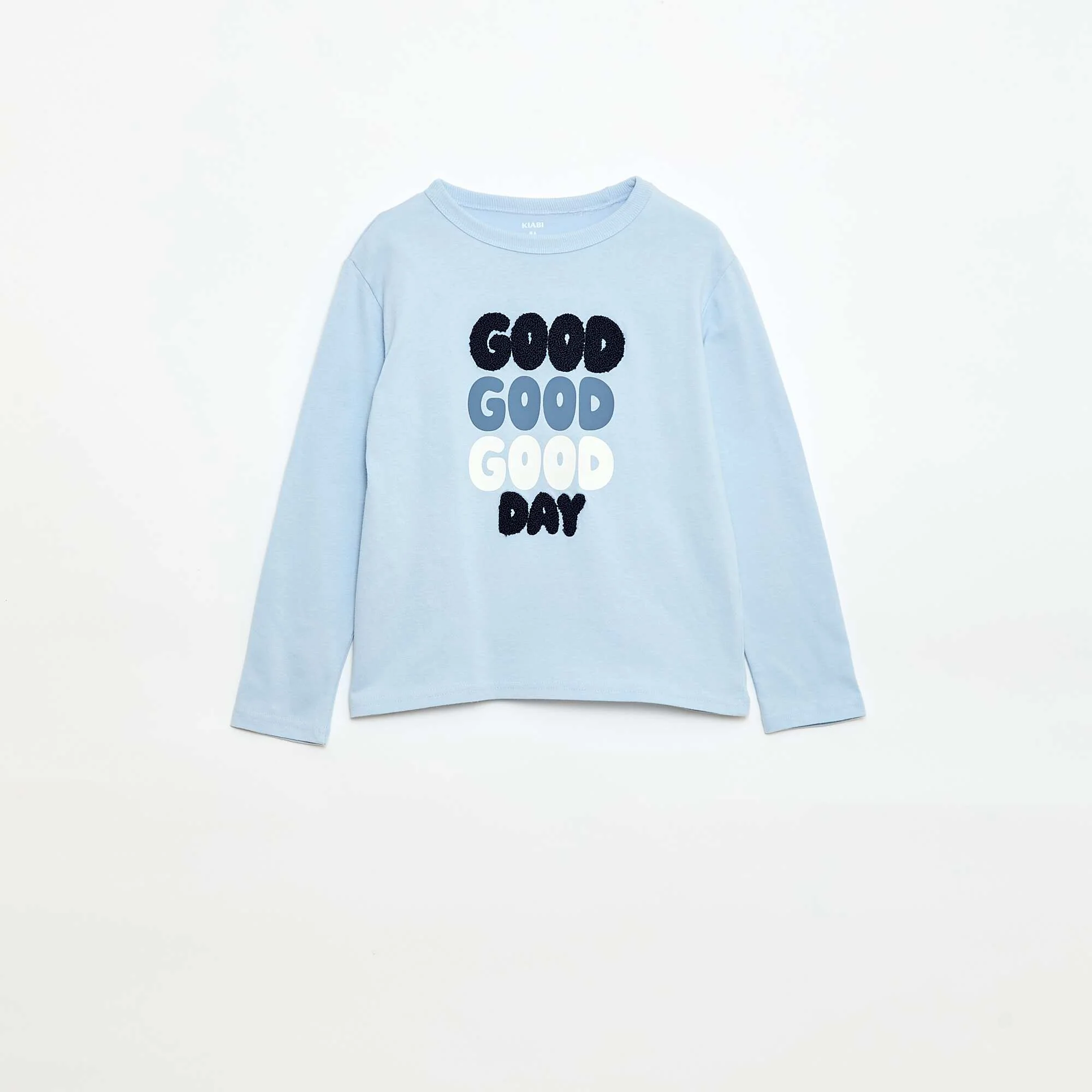 Long-Sleeved Printed T-Shirt BLUE