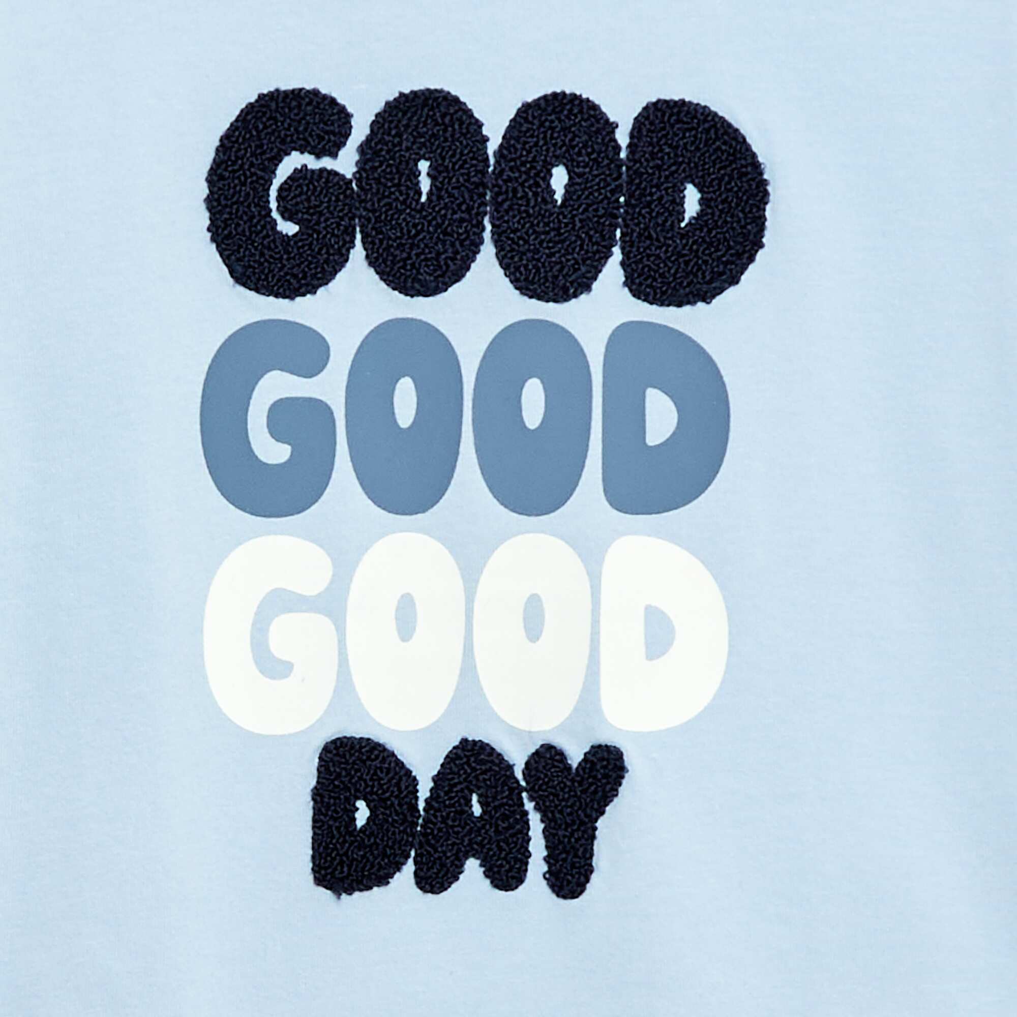 Long-Sleeved Printed T-Shirt BLUE - Image 2