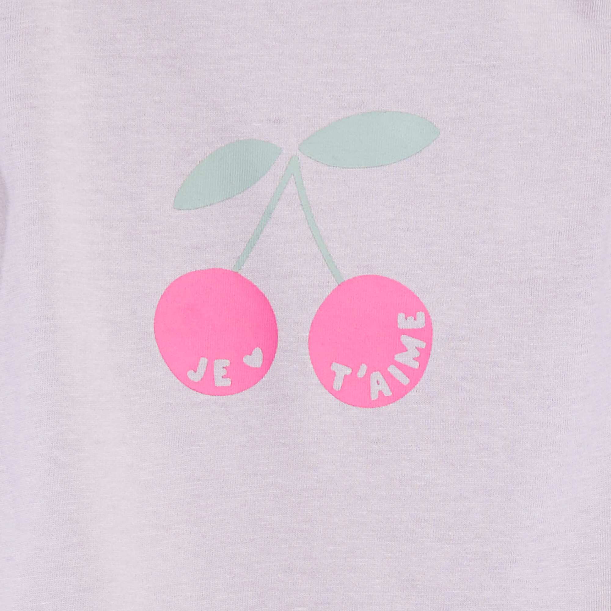 Long-sleeved printed T-shirt PURPLE - Image 2