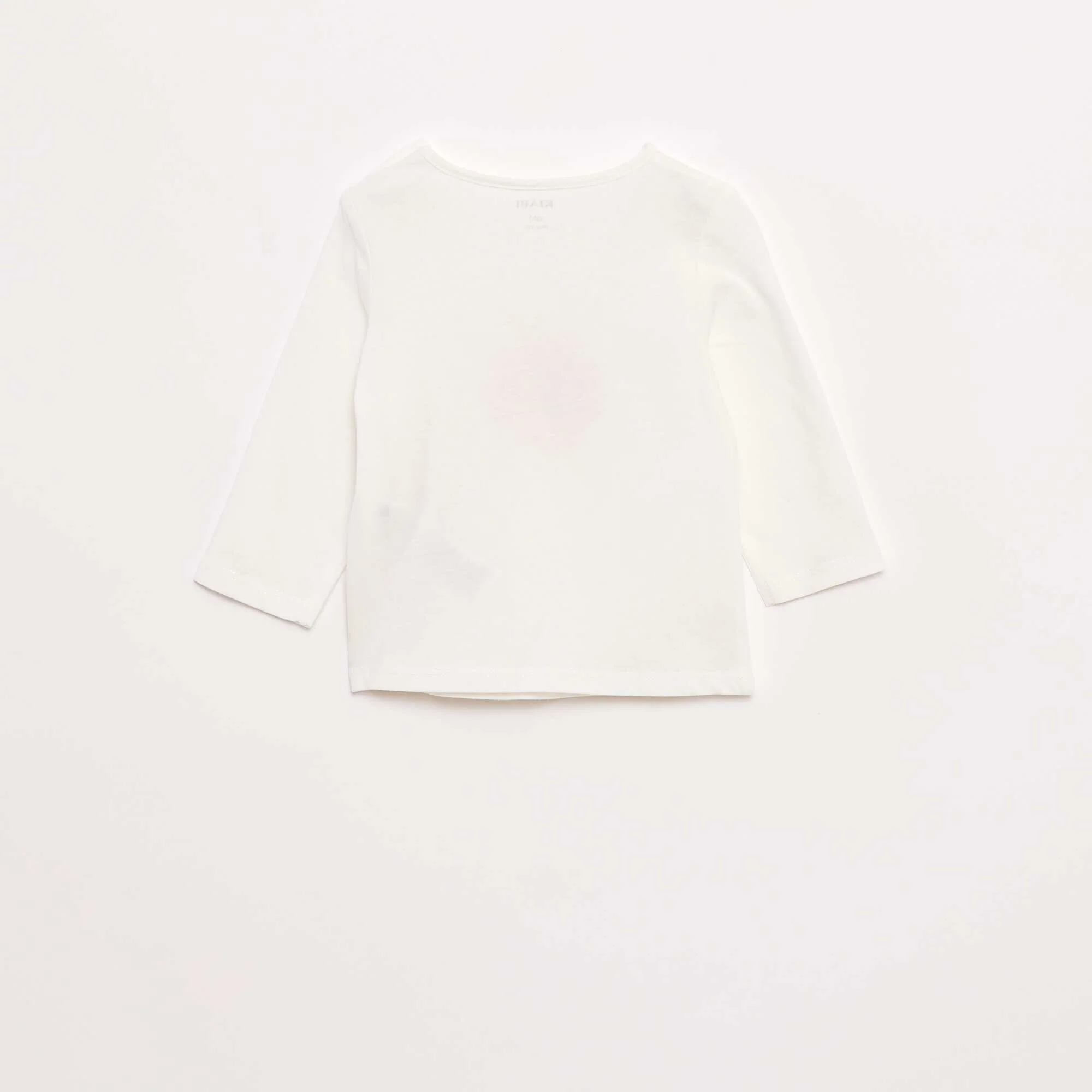 Long-sleeved printed T-shirt WHITE - Image 3