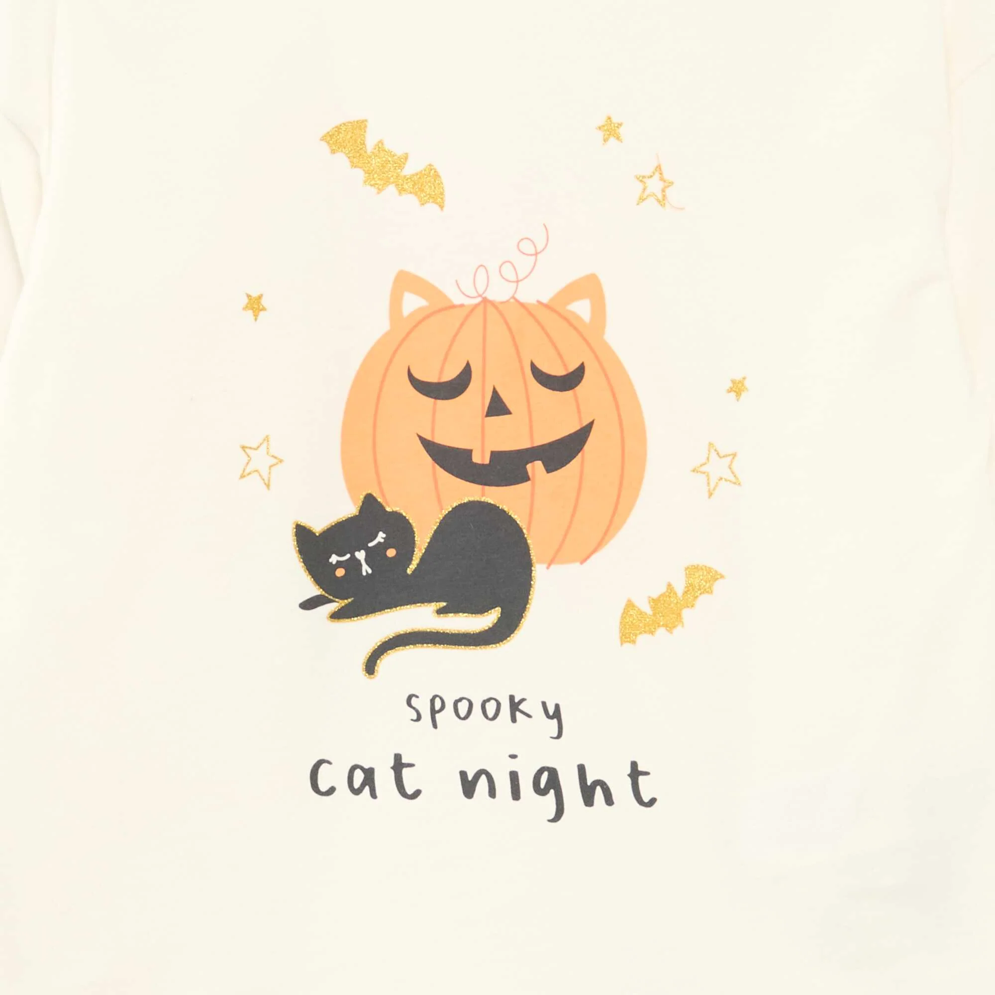 Long-sleeved printed T-shirt WHITE - Image 2