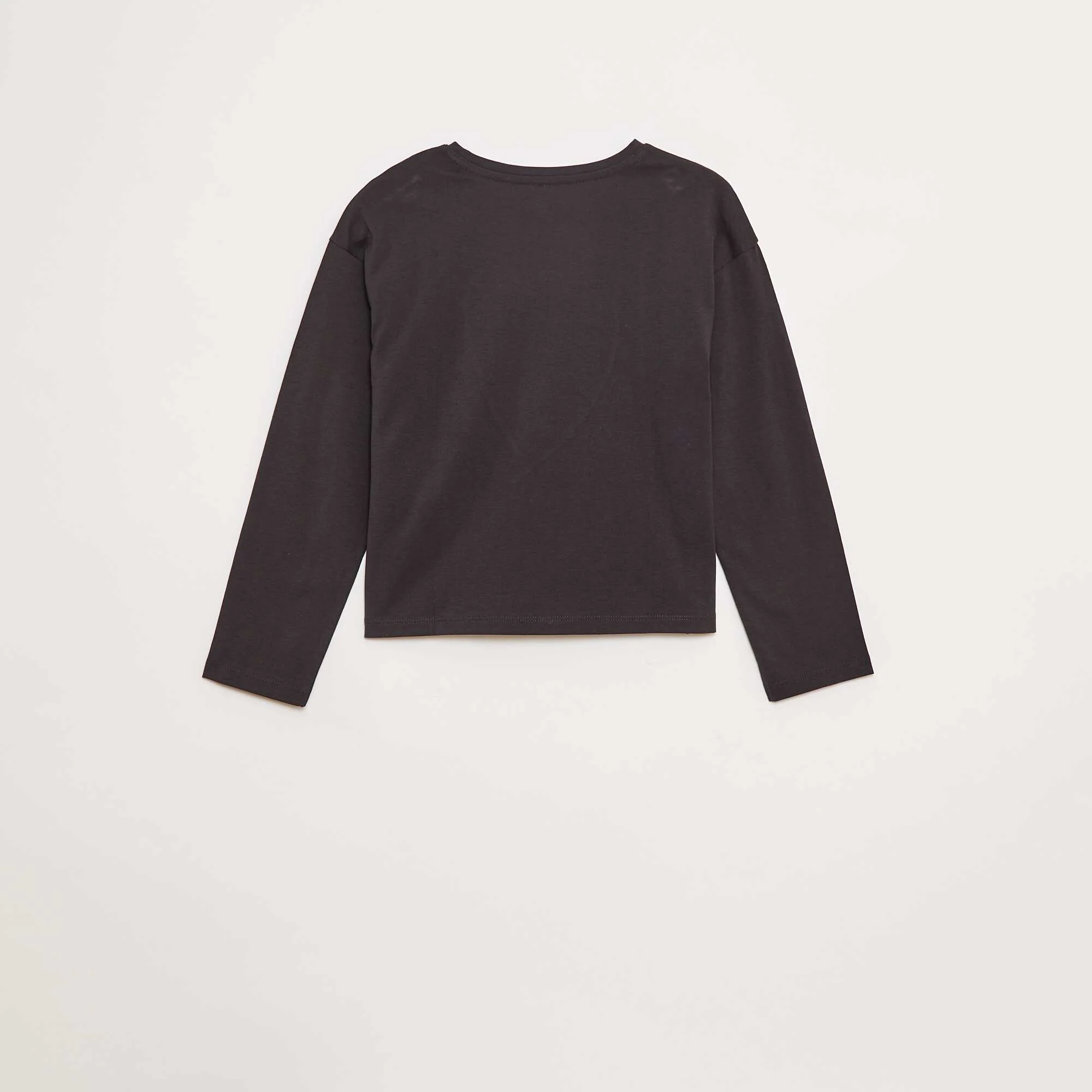 Long-sleeved sequined T-shirt GREY - Image 3