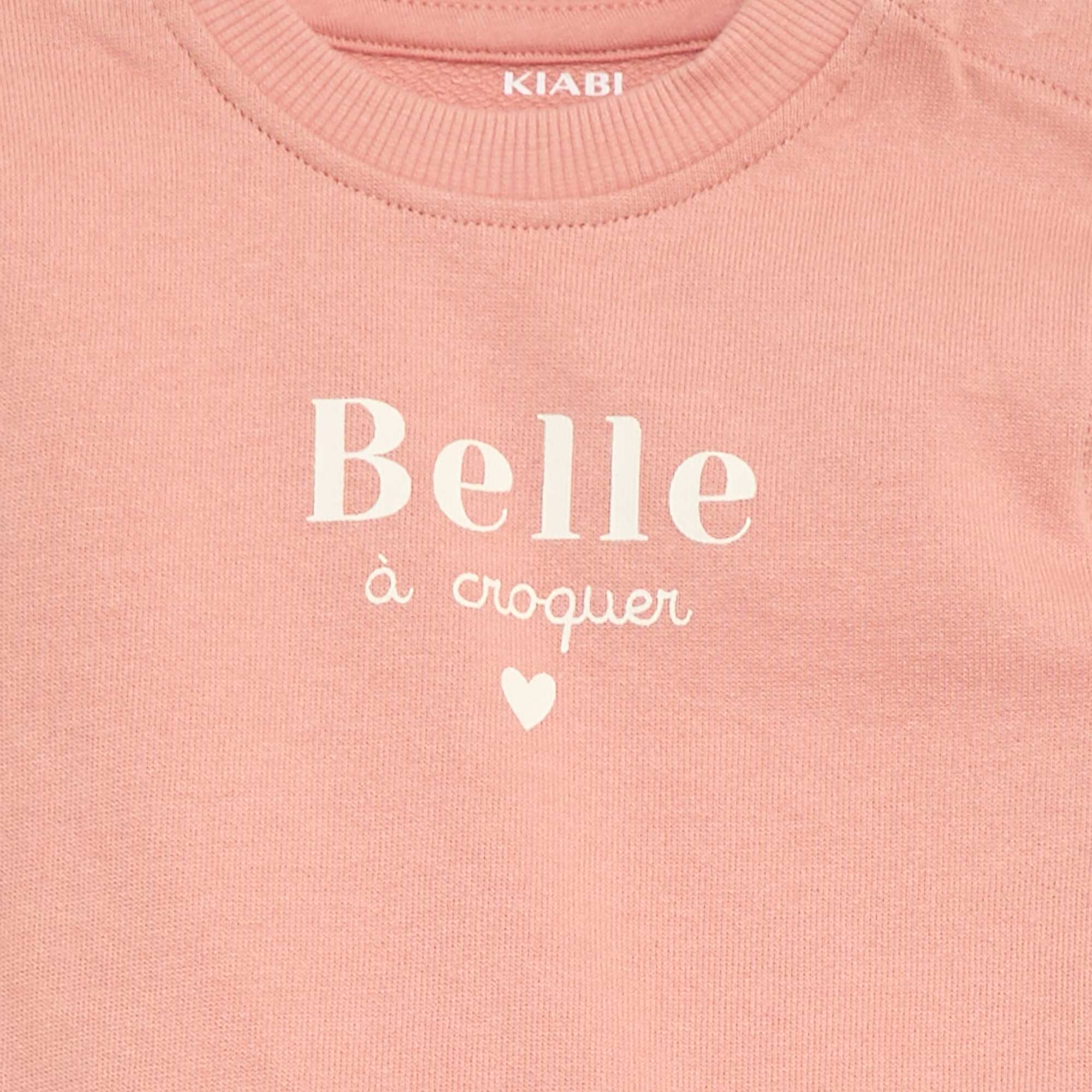 Long-sleeved sweatshirt with print PINK - Image 2