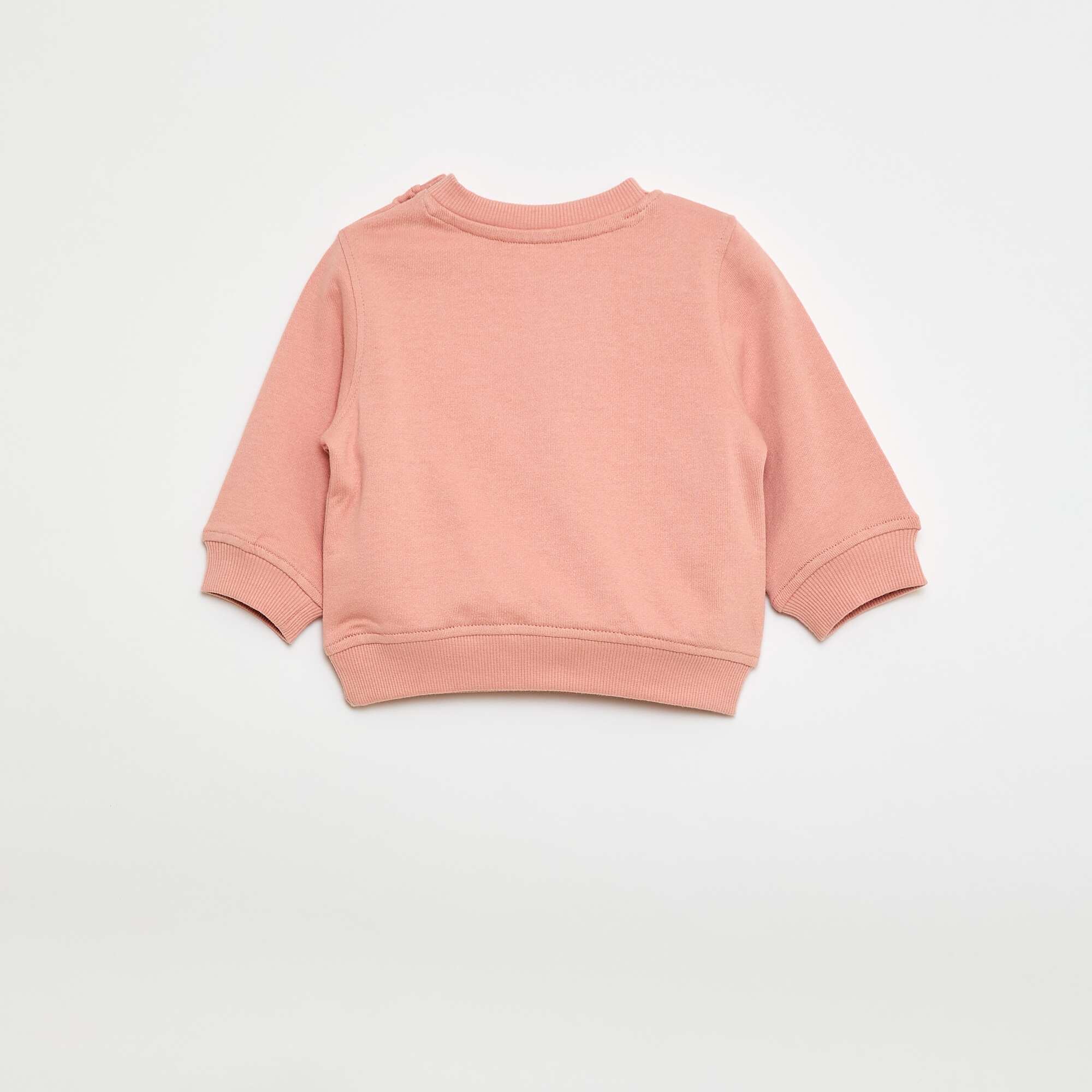 Long-sleeved sweatshirt with print PINK - Image 3