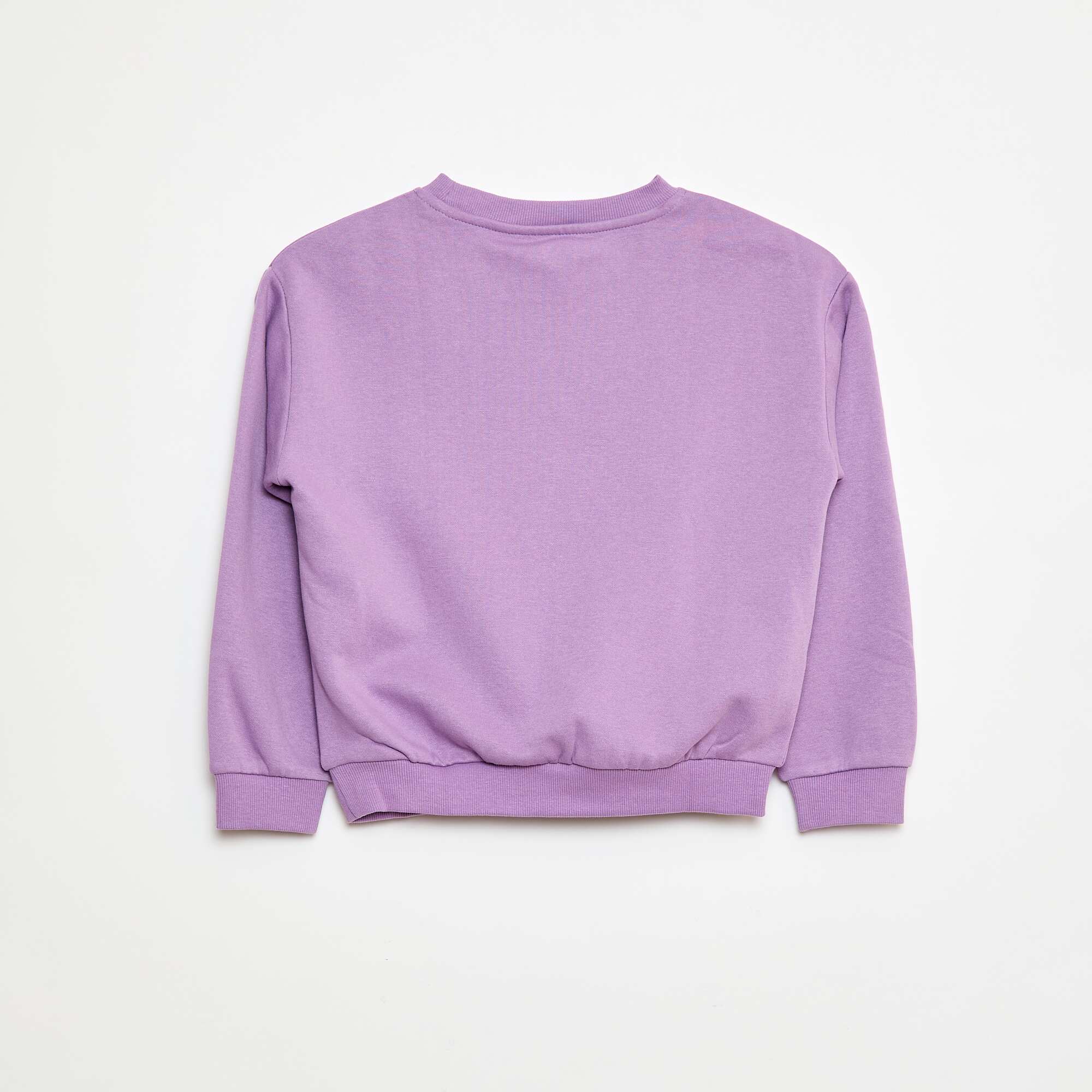 Long-sleeved sweatshirt with print PURPLE - Image 3